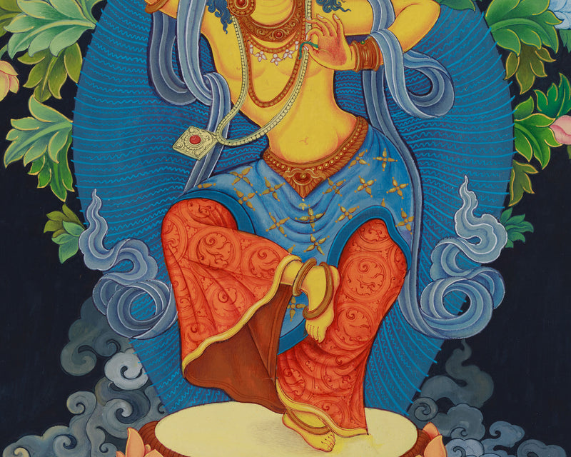 Manjushri, Deity of Wisdom: High-Quality Newari Art