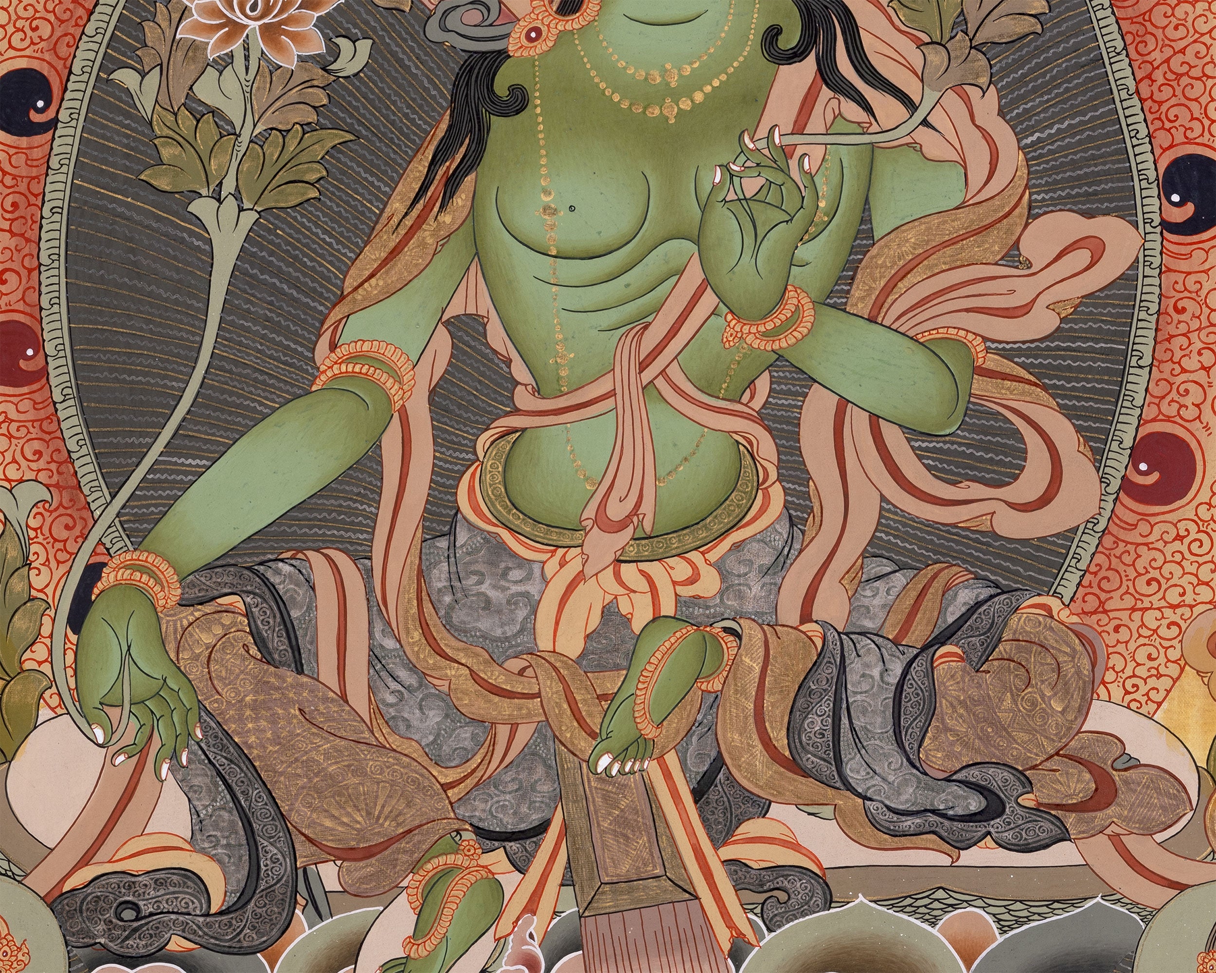 Compassionate Saviour Green Tara | Sacred Symbol of Protection and Compassion