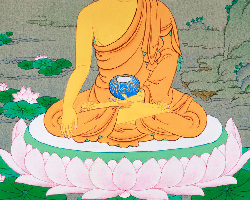 Small Shakyamuni Buddha Thangka | The Enlightened One