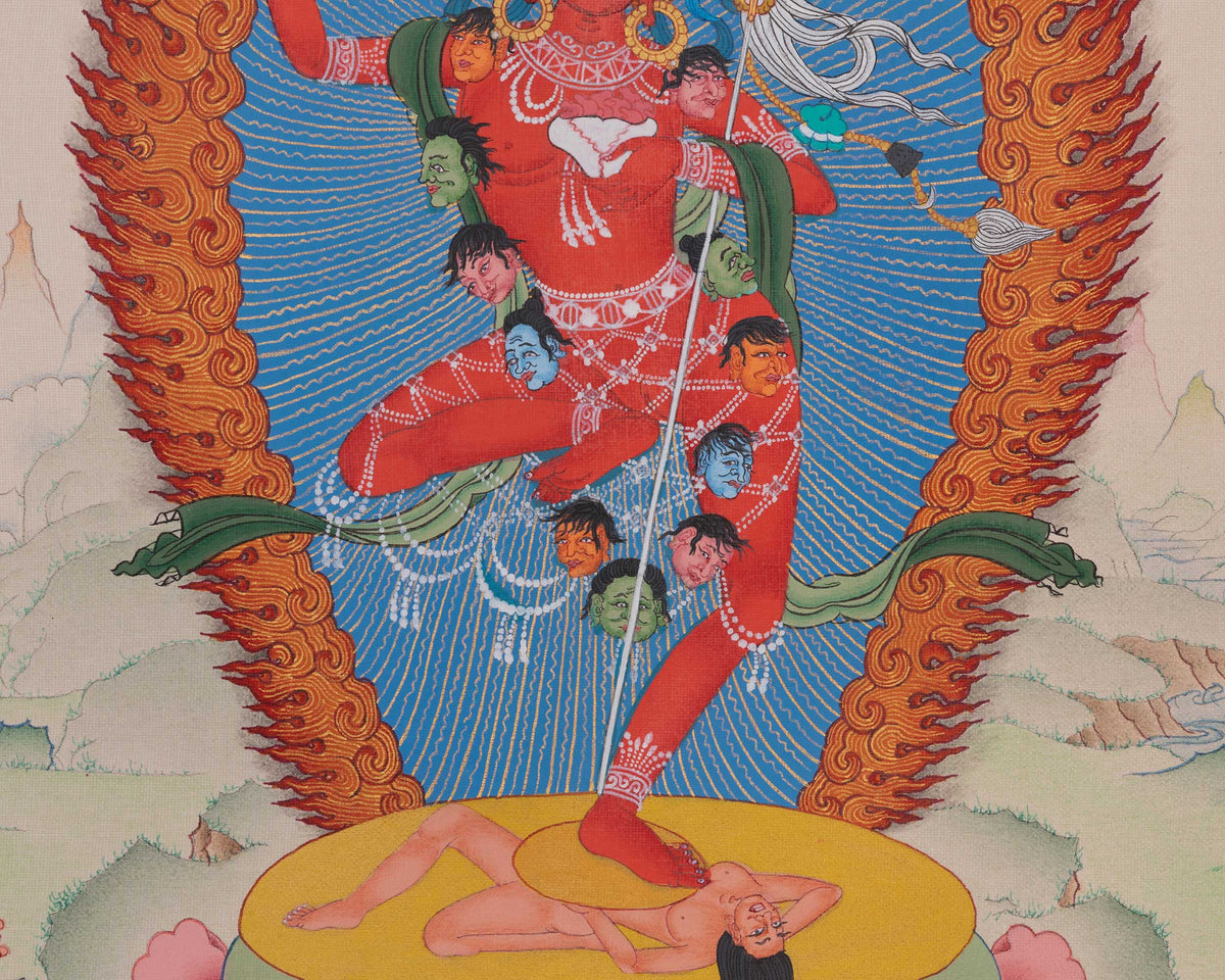 Vajravarahi Buddhist Thangka | Dorje Phagmo Art | Wall Hanging Decors