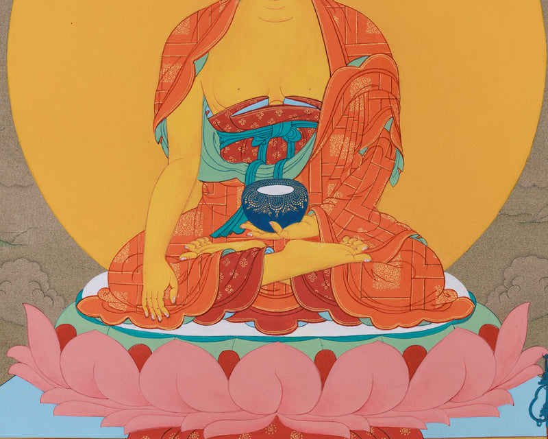 The Awakened One - Siddhartha Gautama and His Disciples, Tibetan Thangka