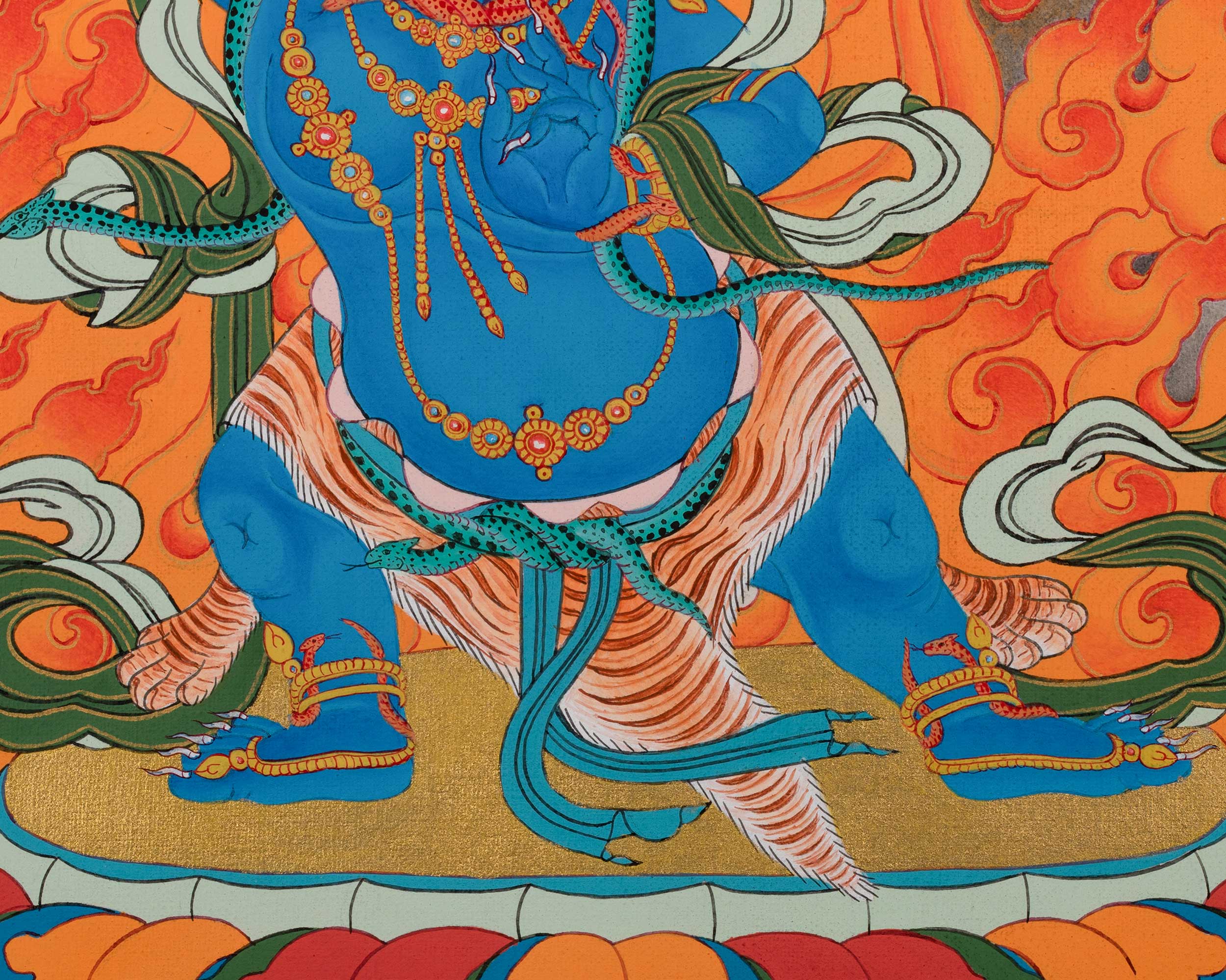 Bodhisattva Vajrapani Thangka | Tibetan Buddhist Art