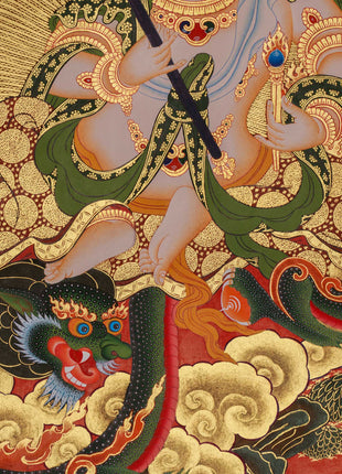 Guardian of Prosperity, White Dzambhala | Wealth Deity of Generosity and Protection