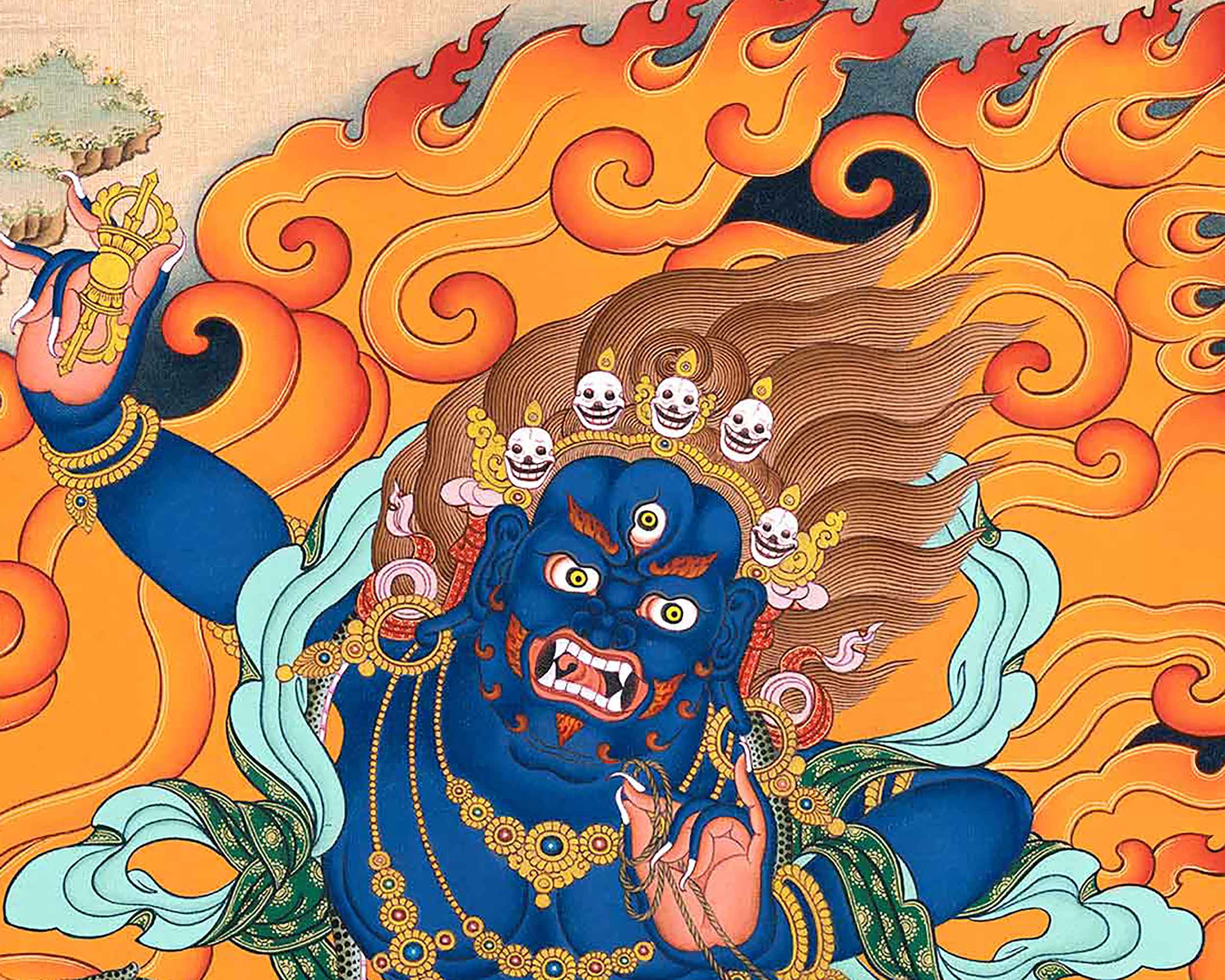 Vajrapani Buddhism | Himalayan wall decor