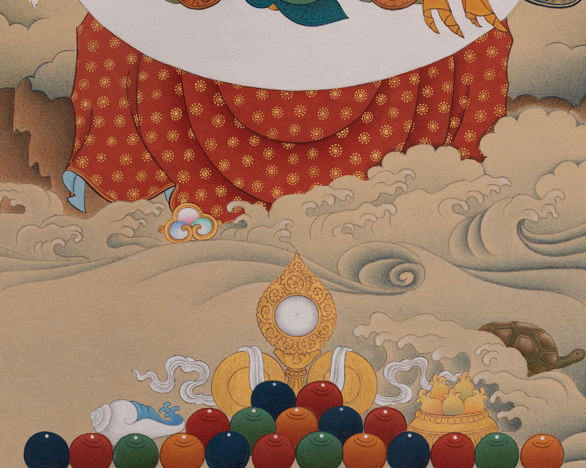White Tara Vajrayana Buddhist Art | Compassion and Longevity Deity
