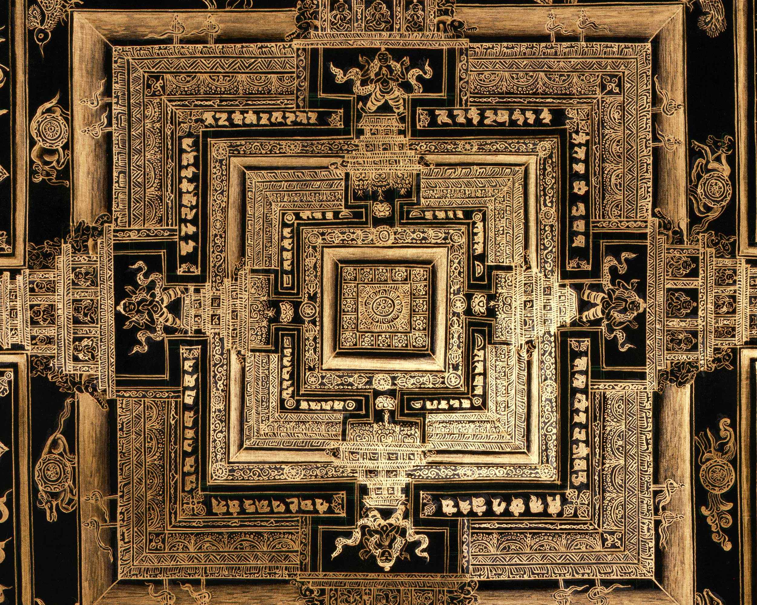 Exquisite Kalachakra Mandala, Wheel of Time | Symbolizing Cosmic Balance and Transformation