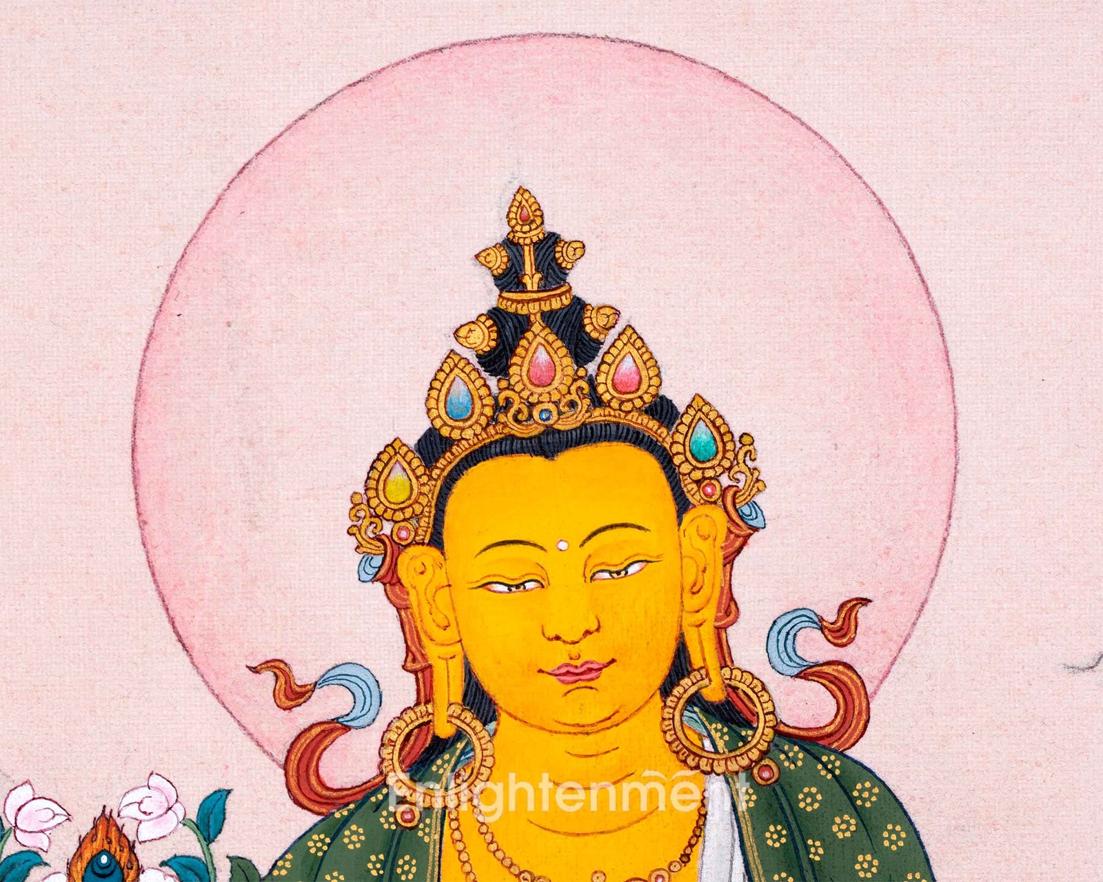 Ksitigarbha Painting | Tibetan Buddhist Art of Earth Treasury