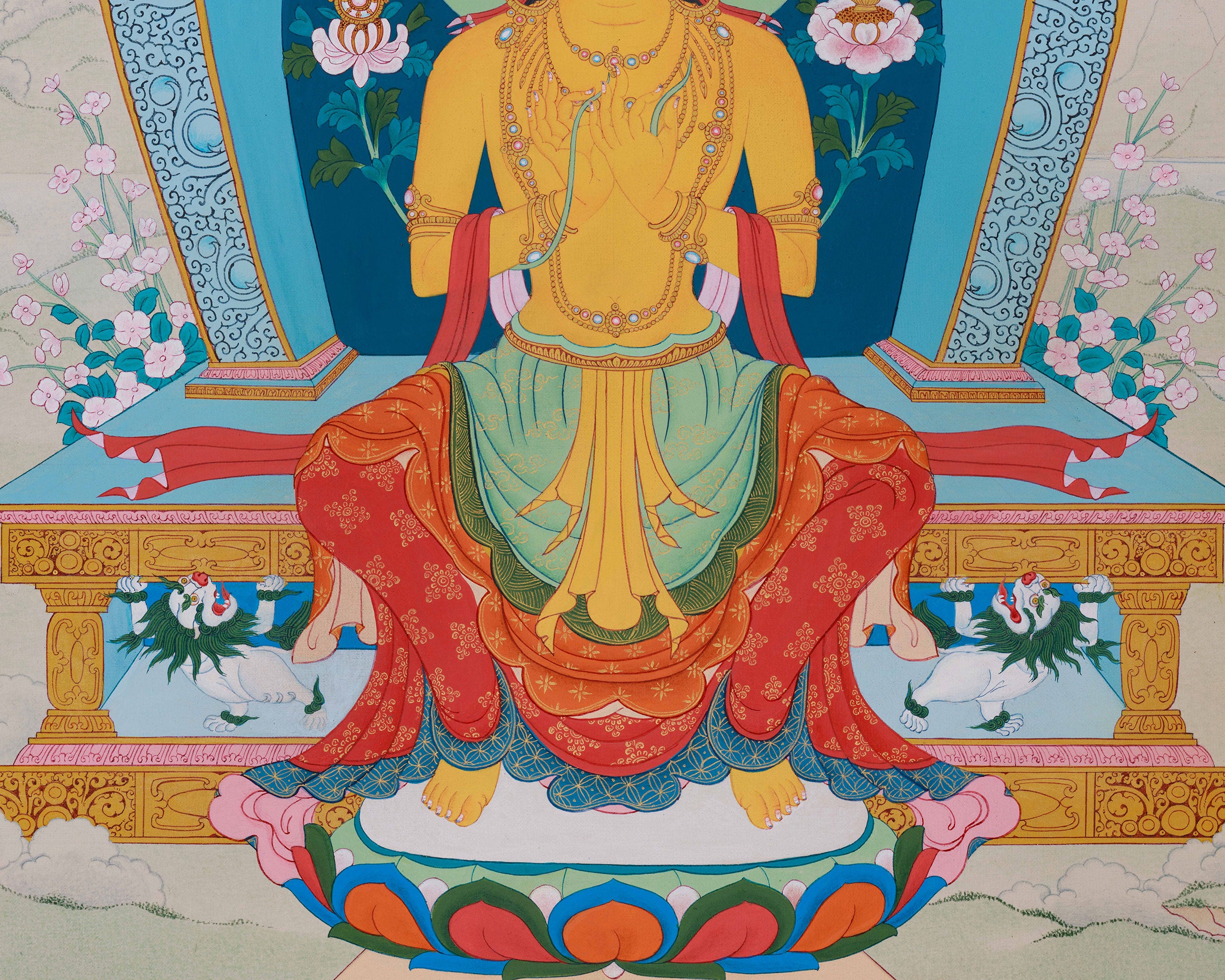 The Buddha of Future, Maitreya Thangka | Buddha of Hope and Enlightenment