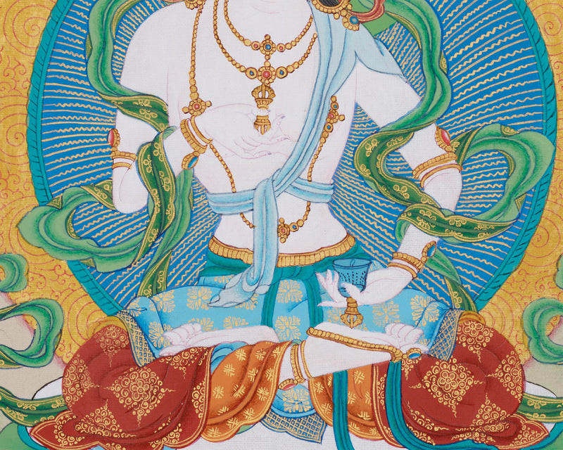 Tibetan Dorje Sempa (Vajrasattva) Thangka