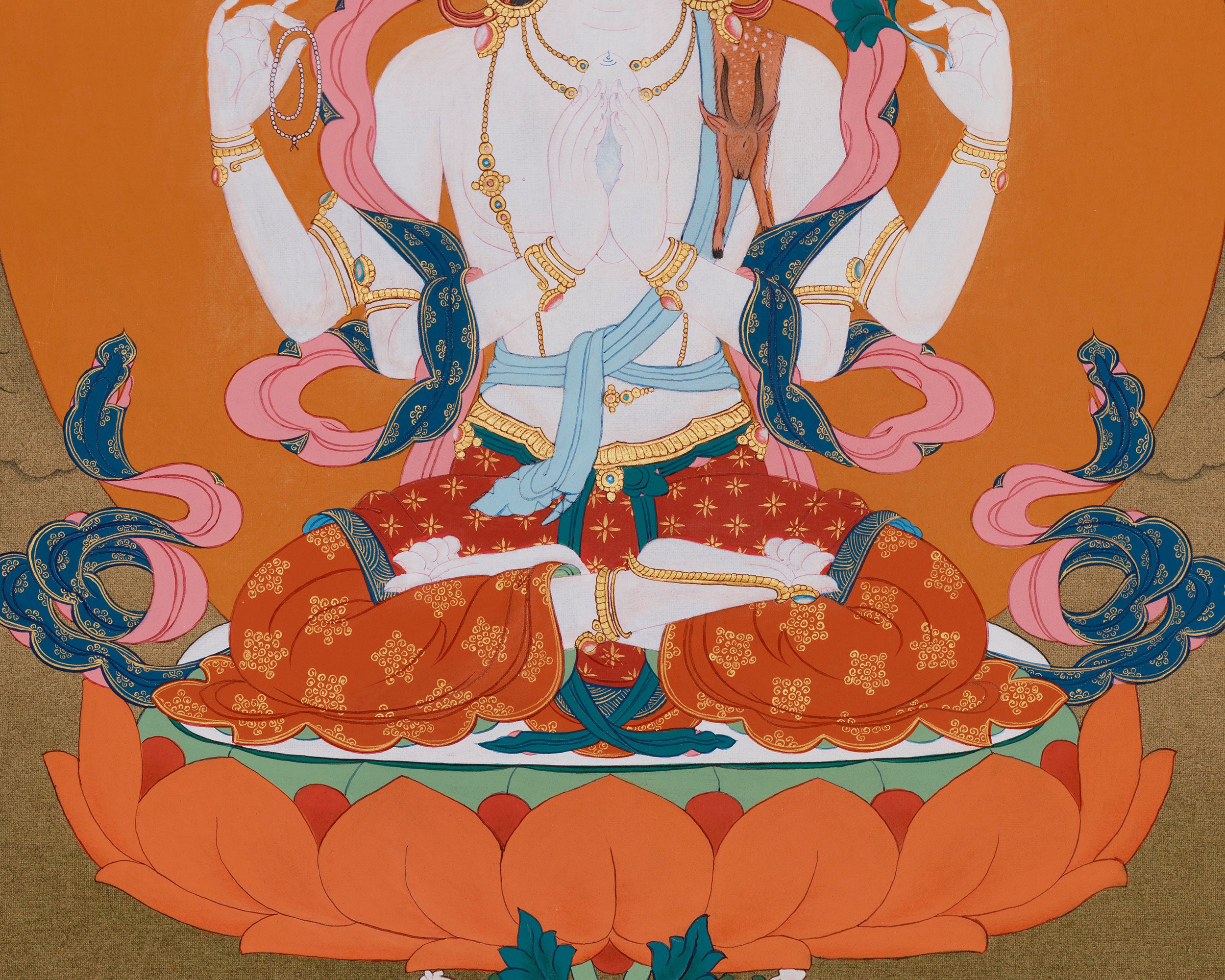 Sacred Compassionate Deity Chenrezig | Bodhisattva of Mercy and Spiritual Protection