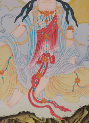 Peaceful Water-Moon Guanyin | Chinese Painting of Avalokiteshvara