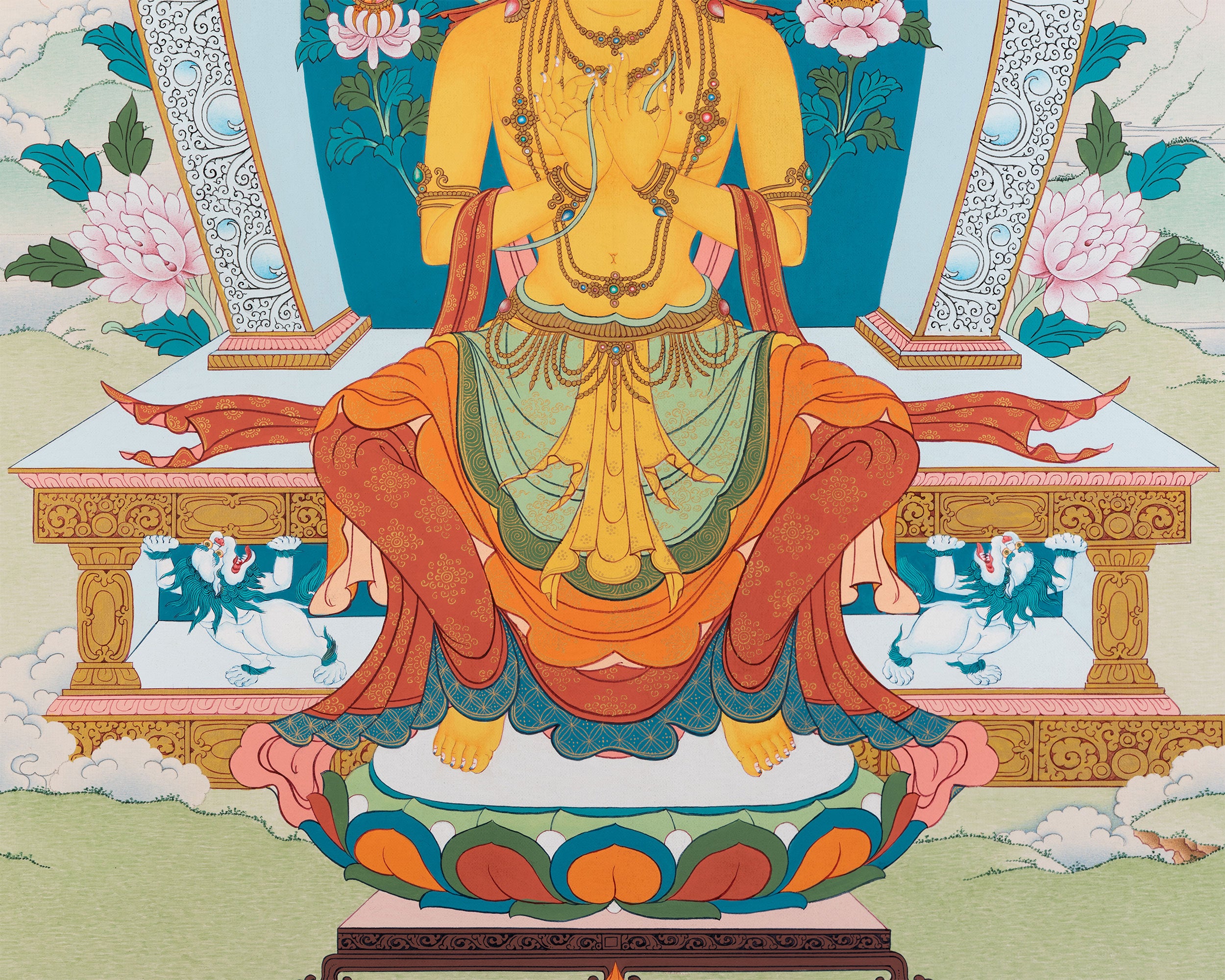 Maitreya Buddha Print | Future Buddha of Loving Kindness | Canvas Print