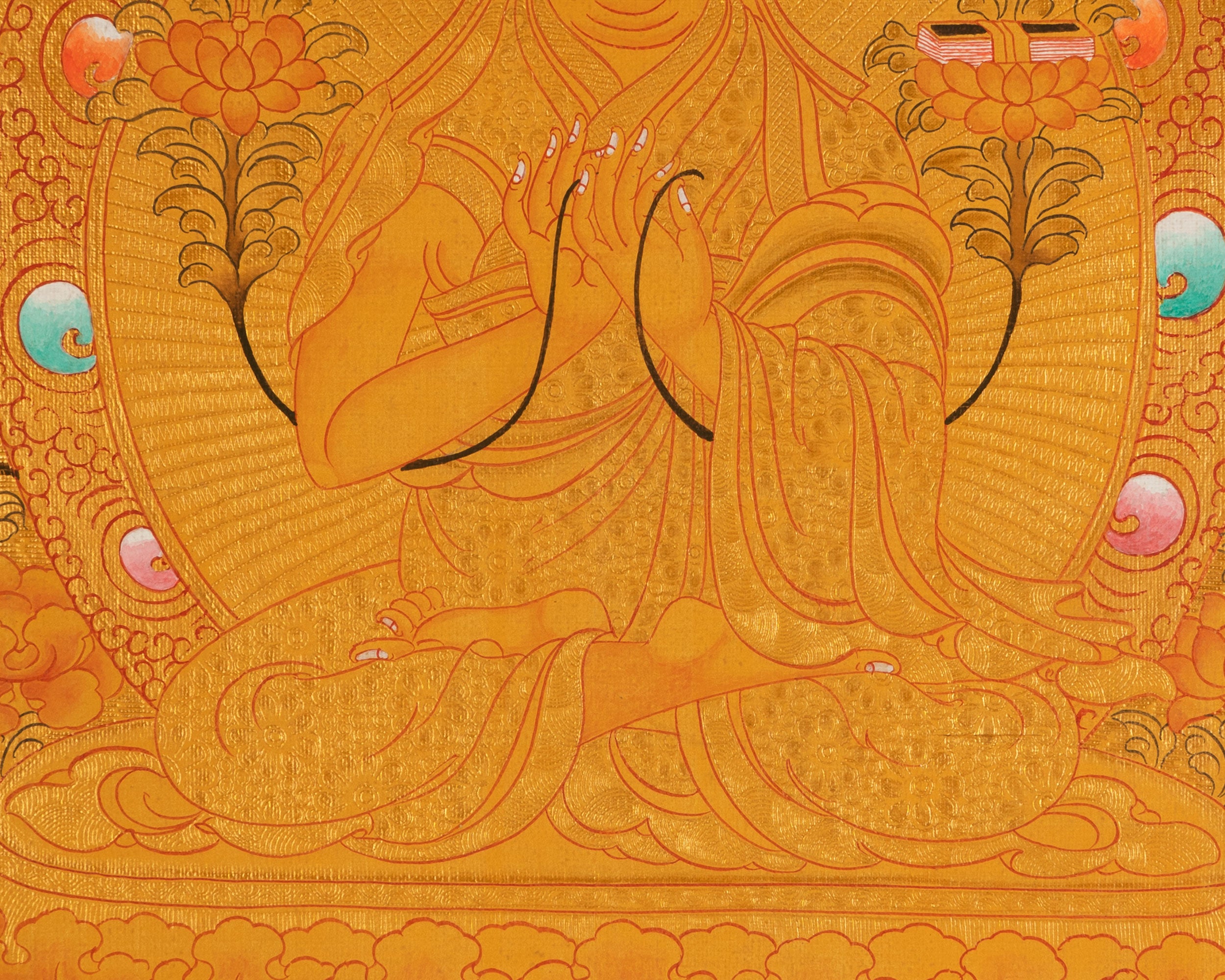 Tsongkhapa Thangka | Tibetan Buddhist Artwork | Wall Decors