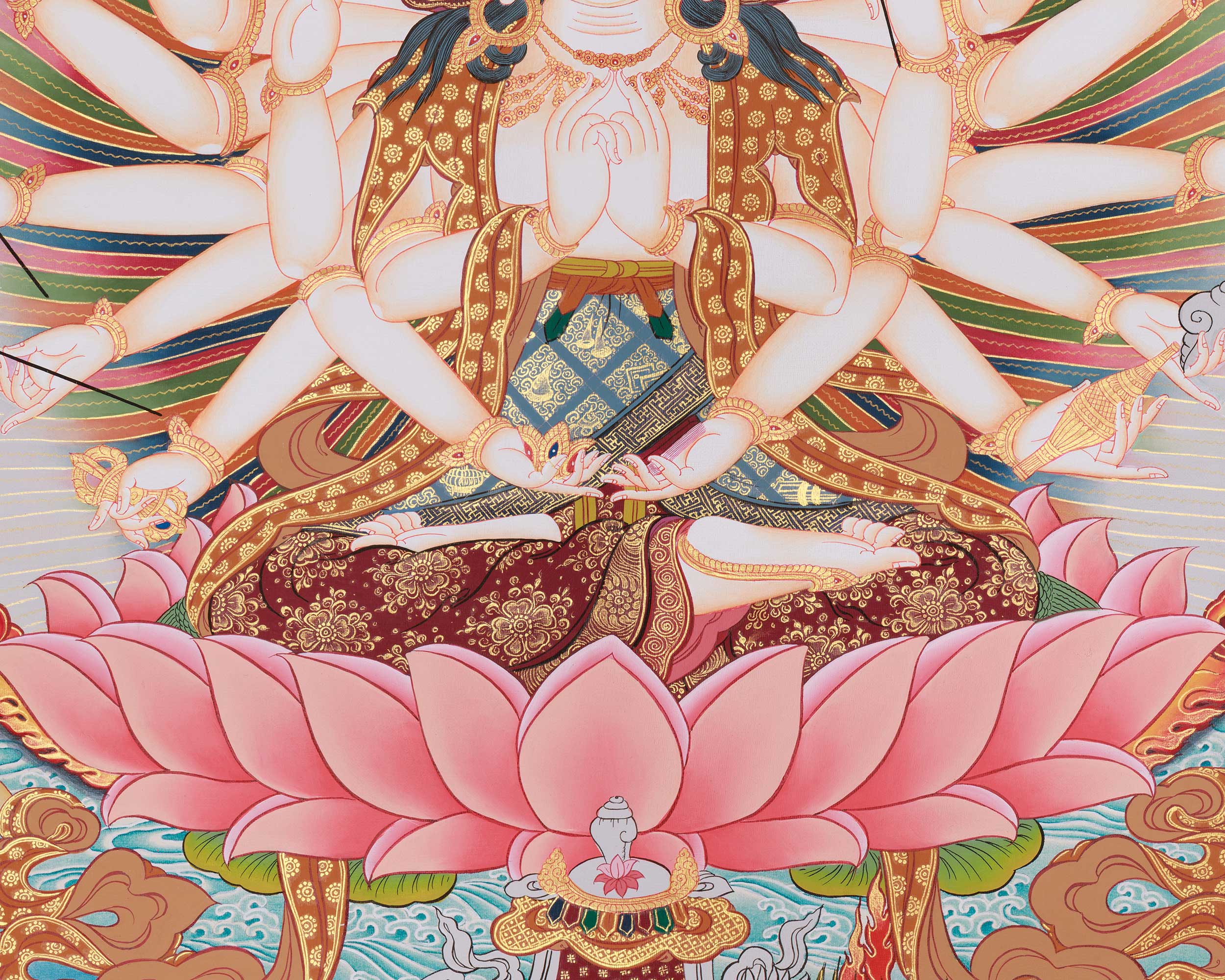 Tibetan Cundi Thangka | Manifestation of Spiritual Power