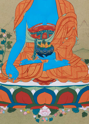 Healing Medicine Buddha Thangka