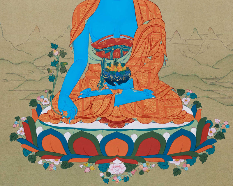 Healing Medicine Buddha Thangka