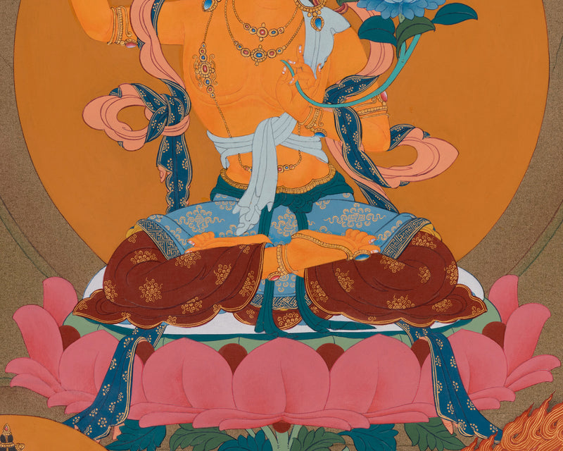 The Three Enlightened Bodhisattvas | Manjushri, Avalokiteshvara & Vajrapani