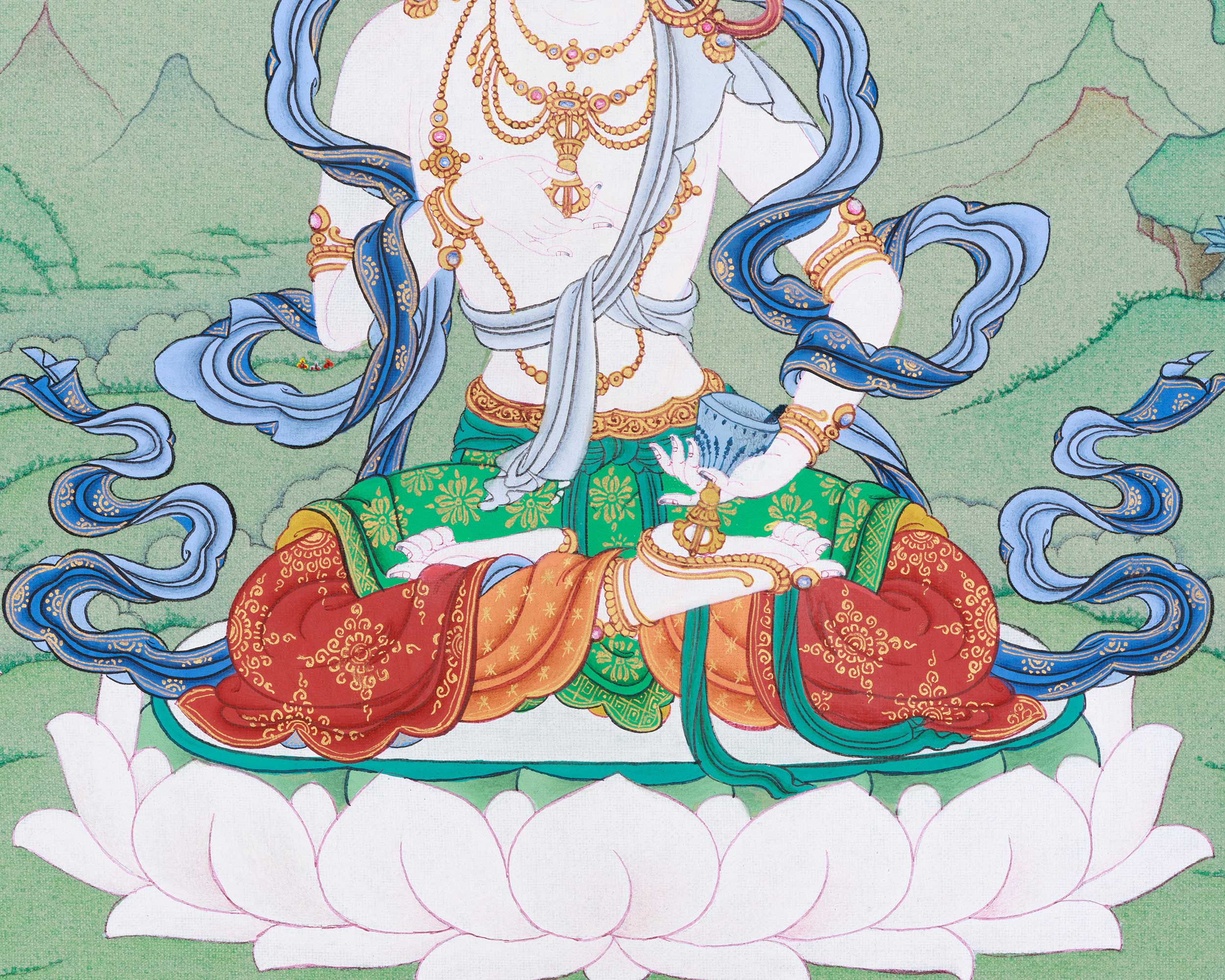 Bodhisattva Vajrasattva Artwork | Tibetan Buddha of Purification