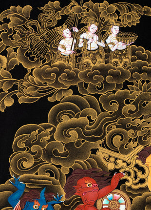 Thangka Of Buddha Shakyamuni And Mara Downloadable File