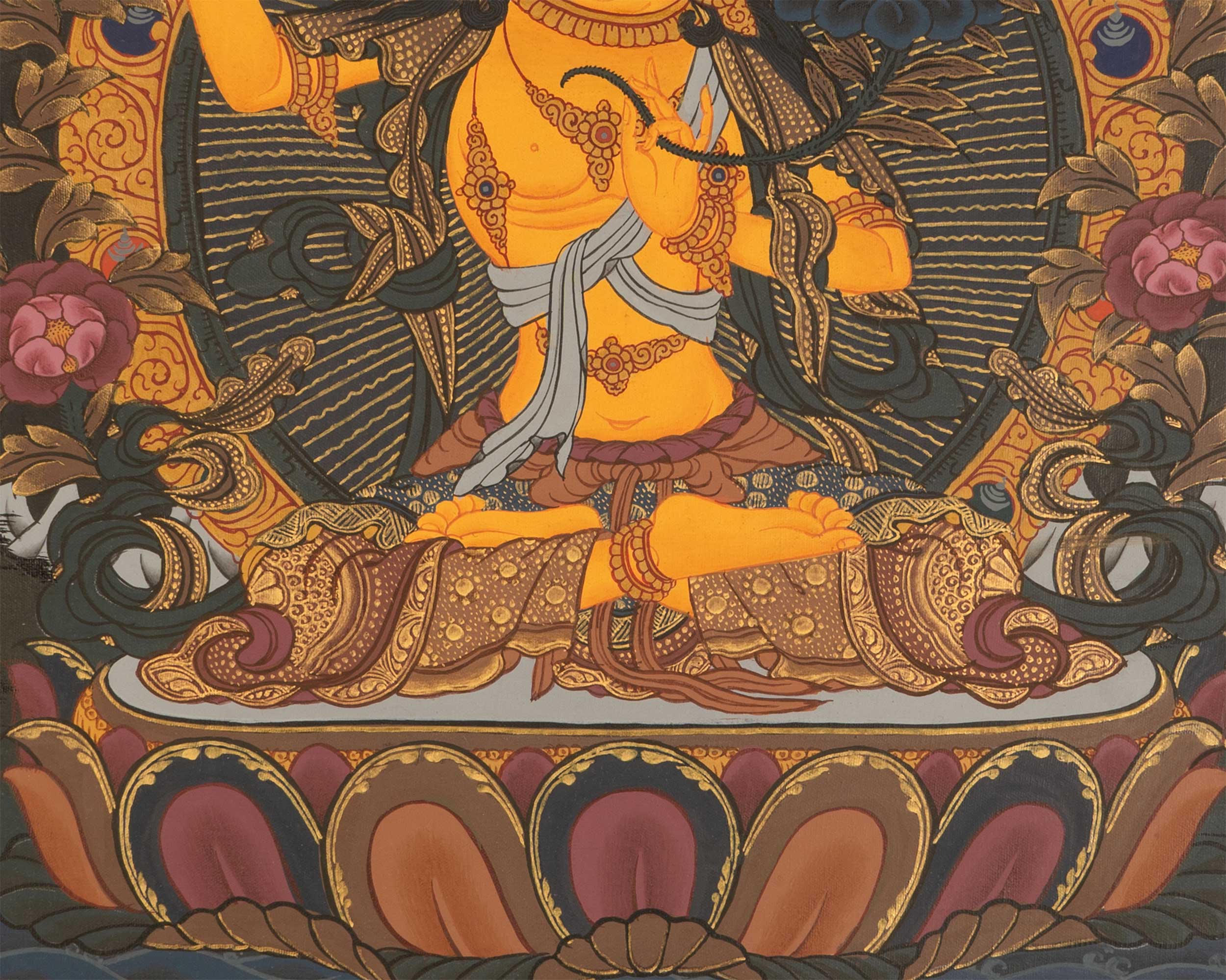 Sacred Bodhisattva Manjushri Painting | Tibetan Buddha of Wisdom