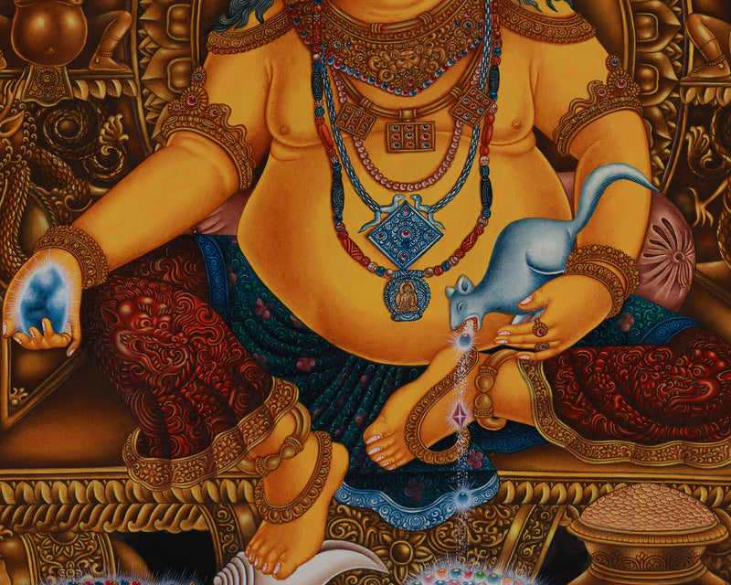 A Realistic Portrayal of Deity of Wealth, Jambhala | The Guardian of Prosperity