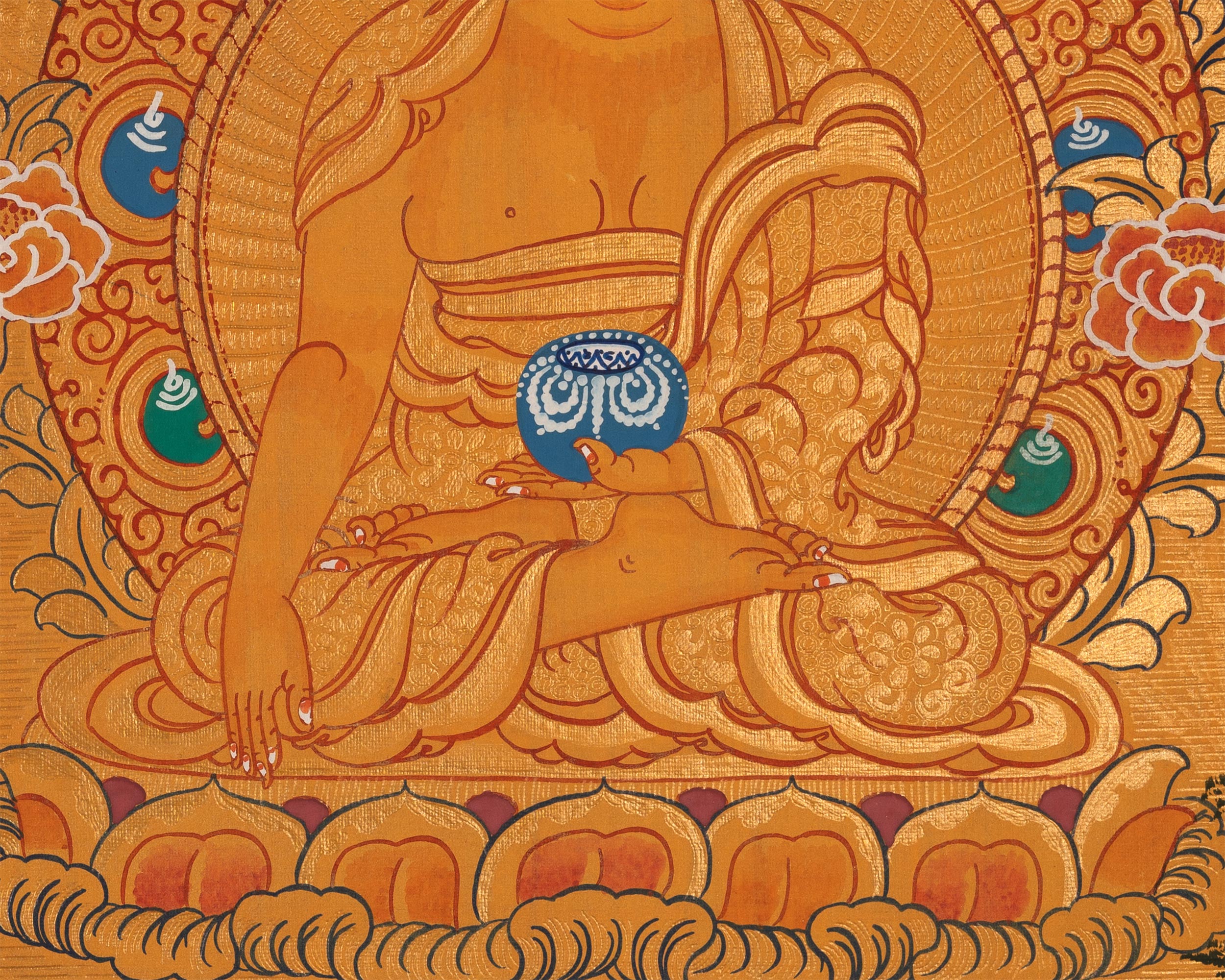 30 cm Siddhartha Gautama Painting | The Buddha of Serenity and Wisdom