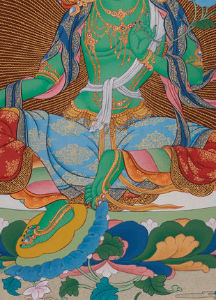 Twenty-One Tara Goddess Thangka | Surya Gupta Tradition
