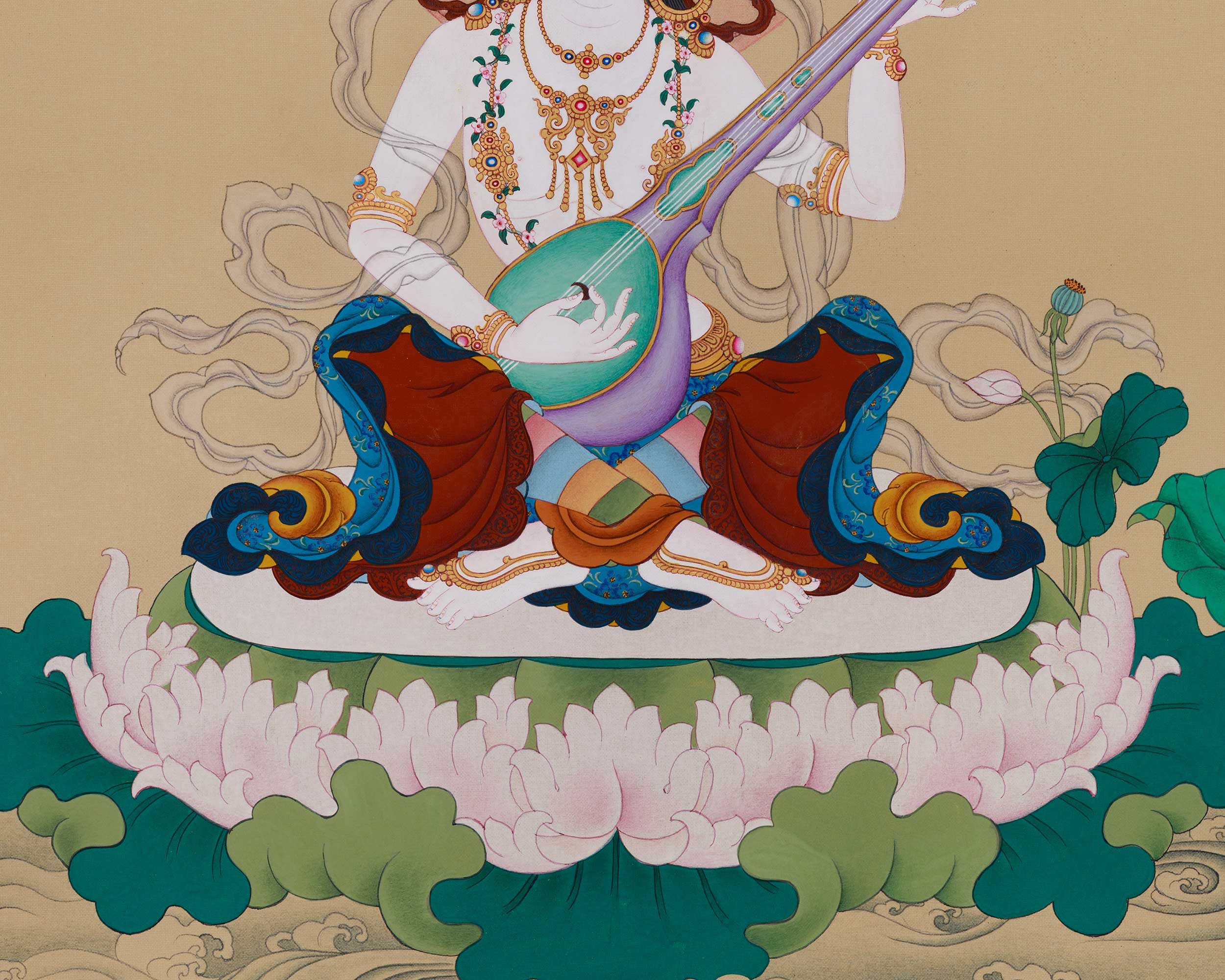 Goddess of Music, Saraswati | The Divine Embodiment of Wisdom, Arts, and Knowledge