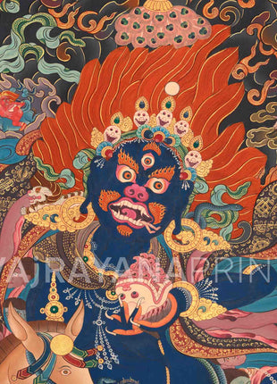 Palden Lhamo Thangka Print | Invoking the Power of the Goddess | Wall Decoration