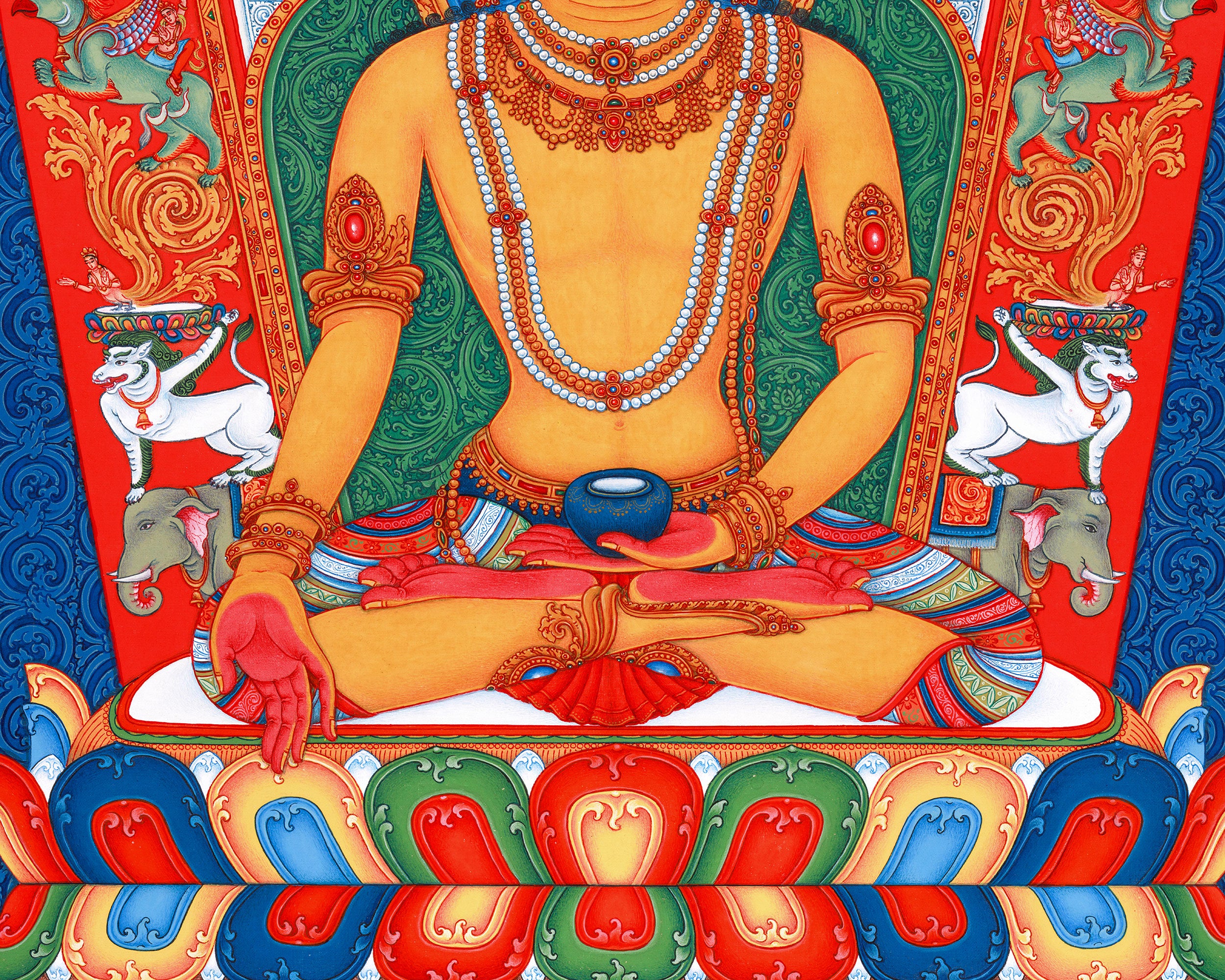 Buddha Ratnasambhava Giclee Print | Eternal Light of the Dhyani Buddha
