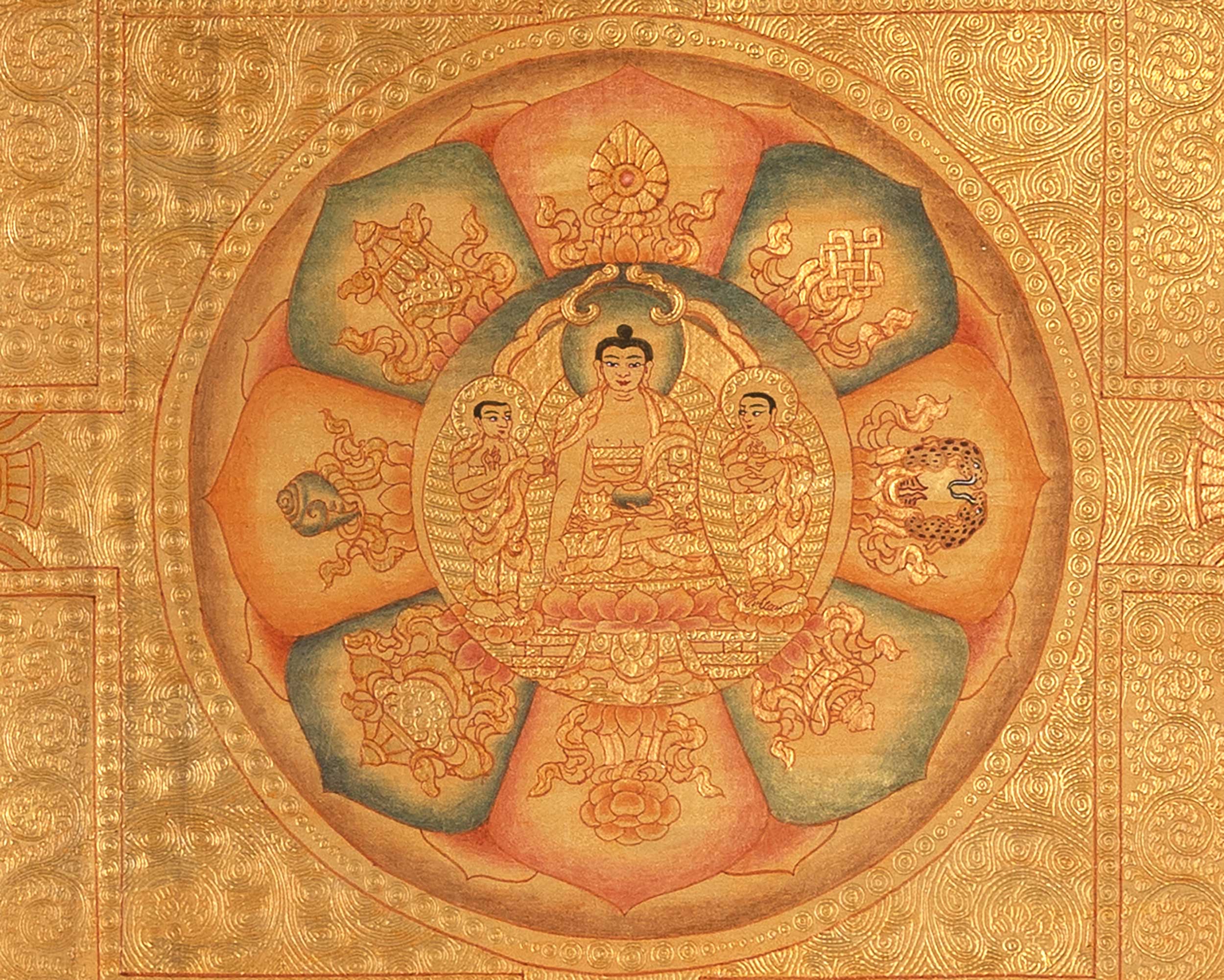 Shakyamuni Buddha Mandala | Wall Decoration Painting