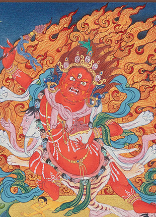 Traditional Pema Gyalpo Print | Guru Rinpoche's Manifestation Art | Buddhist Decor