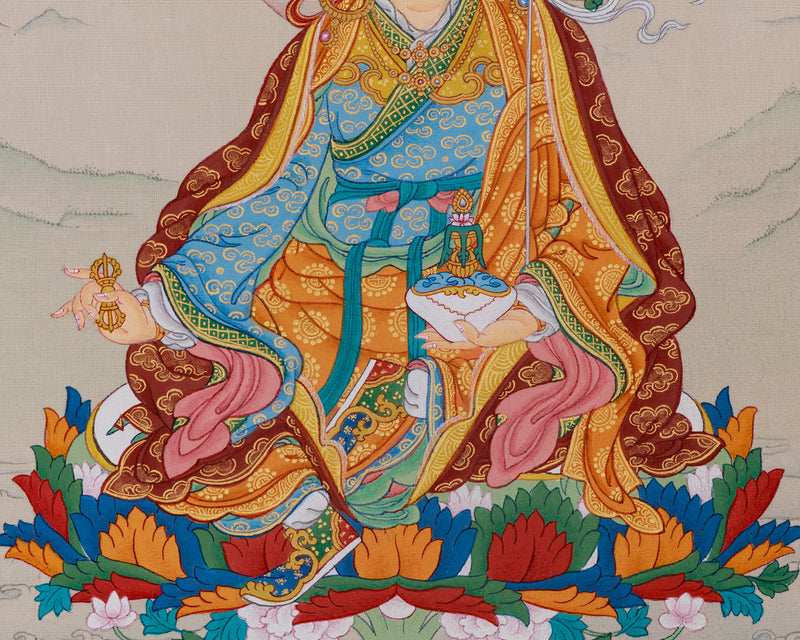 Wrathful Deity, Padmasambhava Thangka - The Second Buddha