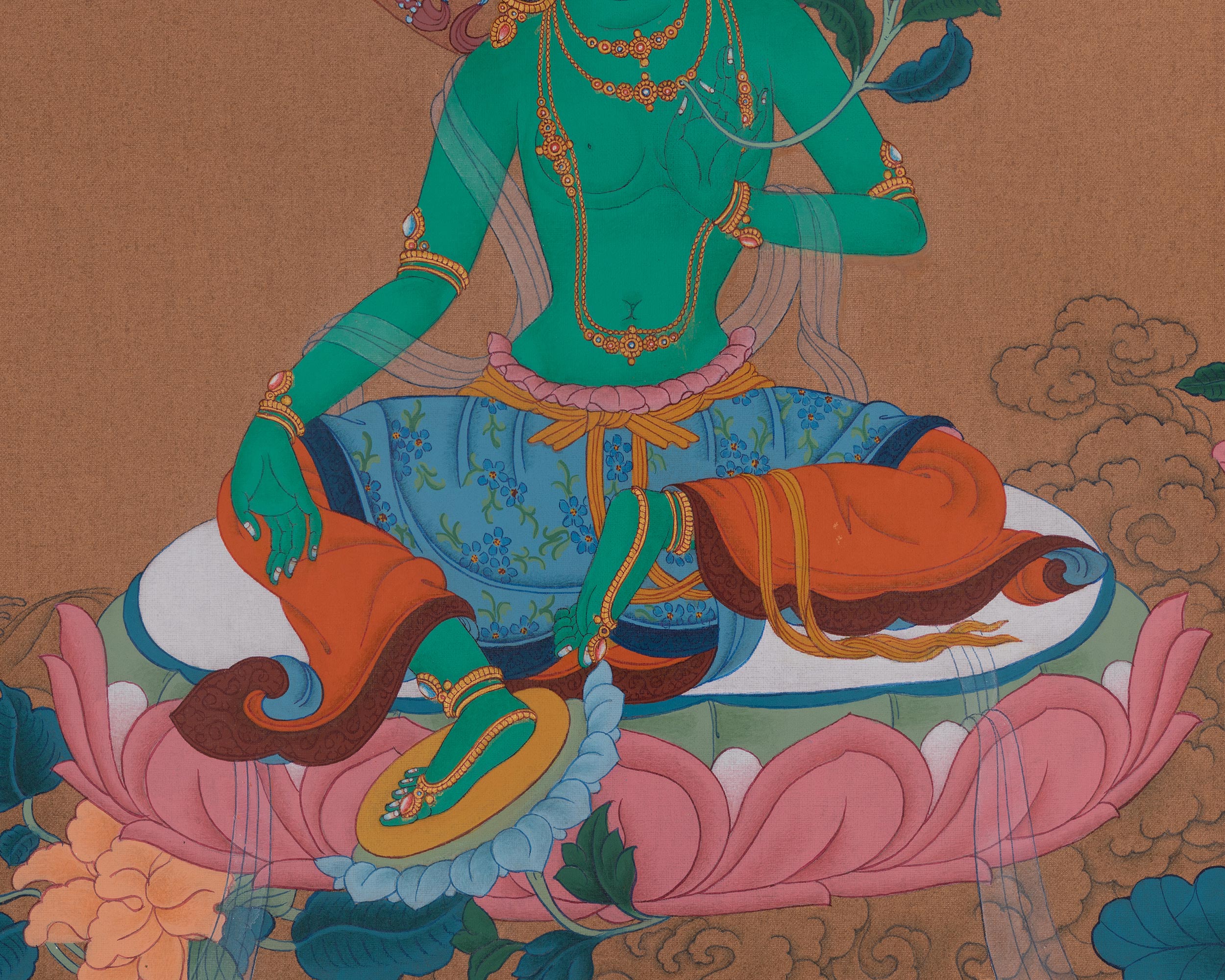 Authentic Green Tara Art | Sacred Symbol of Compassion and Enlightened Action