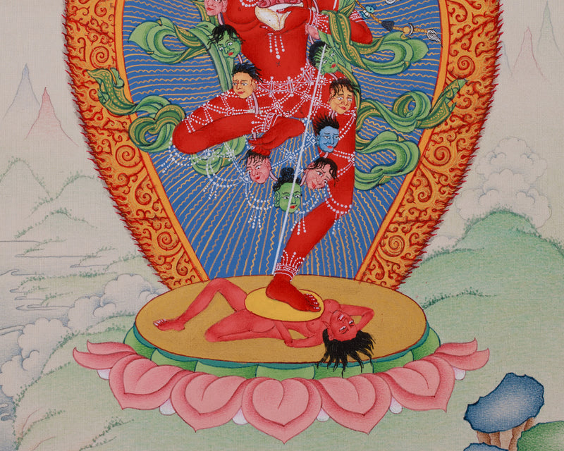 Wrathful Vajravarahi, Dorje Phagmo Thangka | Red Dakini Artwork