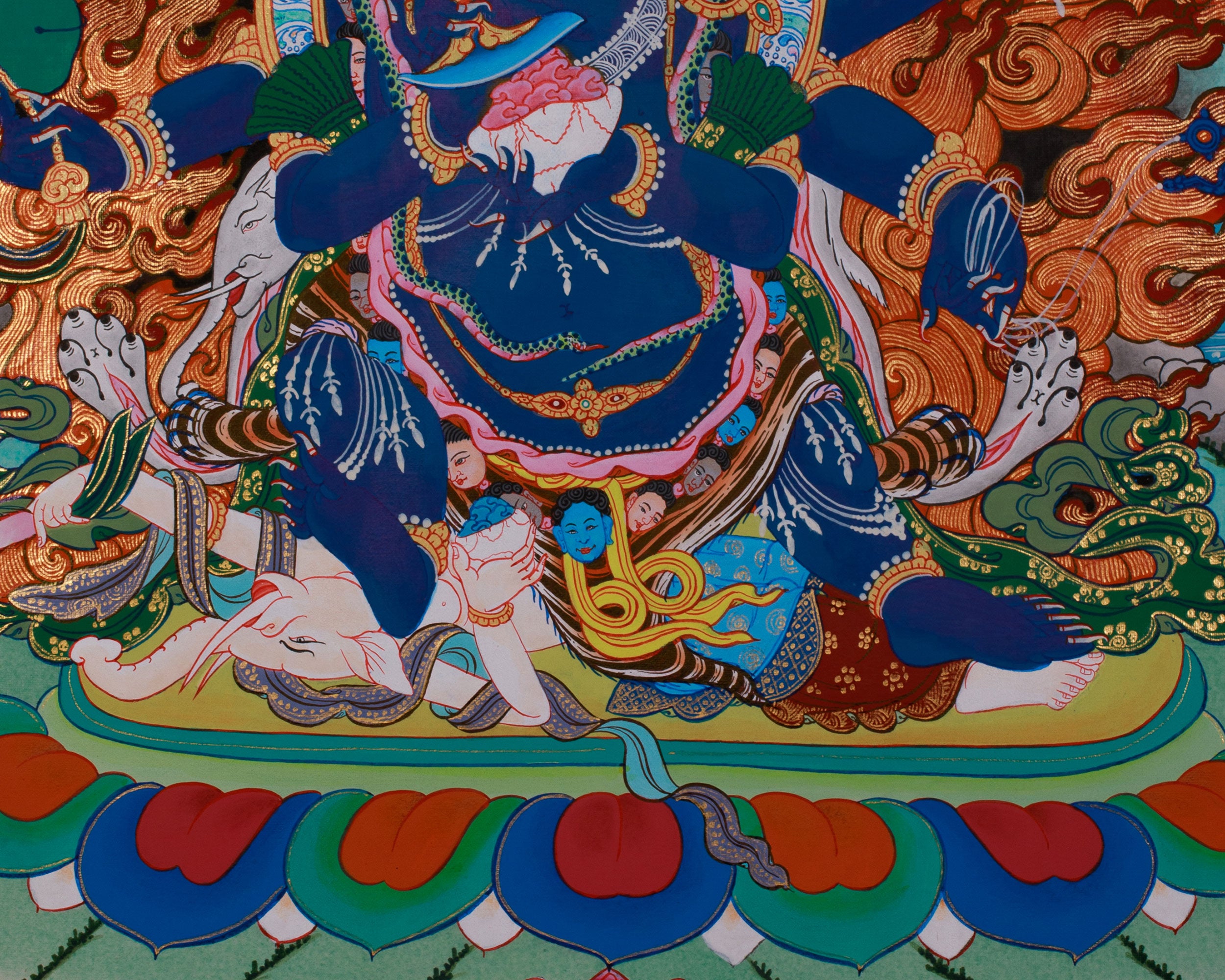 Six Arm Mahakala Thangka | Wrathful Manifestation of The Buddha