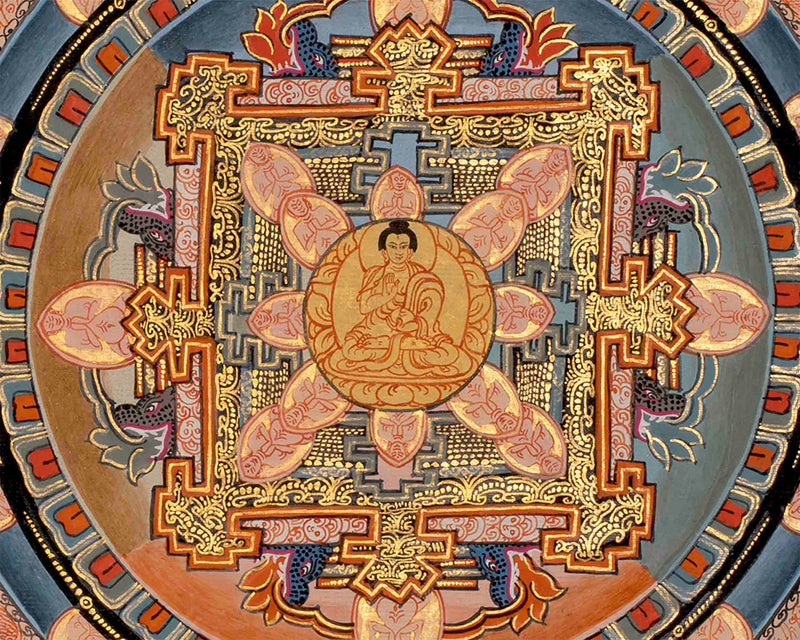 Genuine Handcrafted Buddha Mandala Thangka