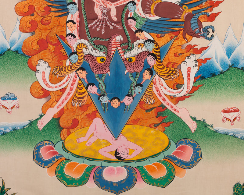 Vajrakilaya, Wrathful Yidam Thangka | Power and Transformation