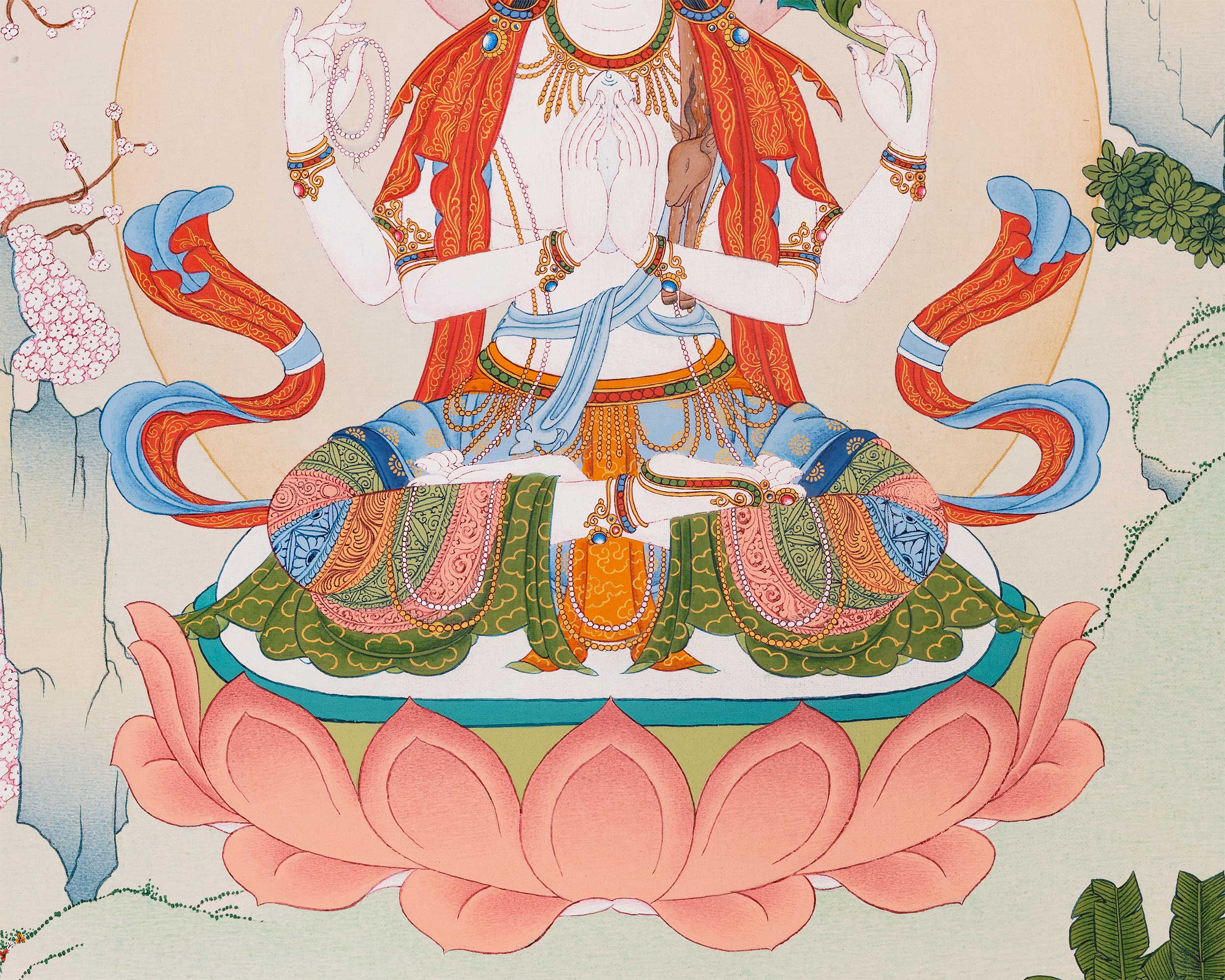 Chenresig-Manjushri-Vajrapani-Thangka Print Set