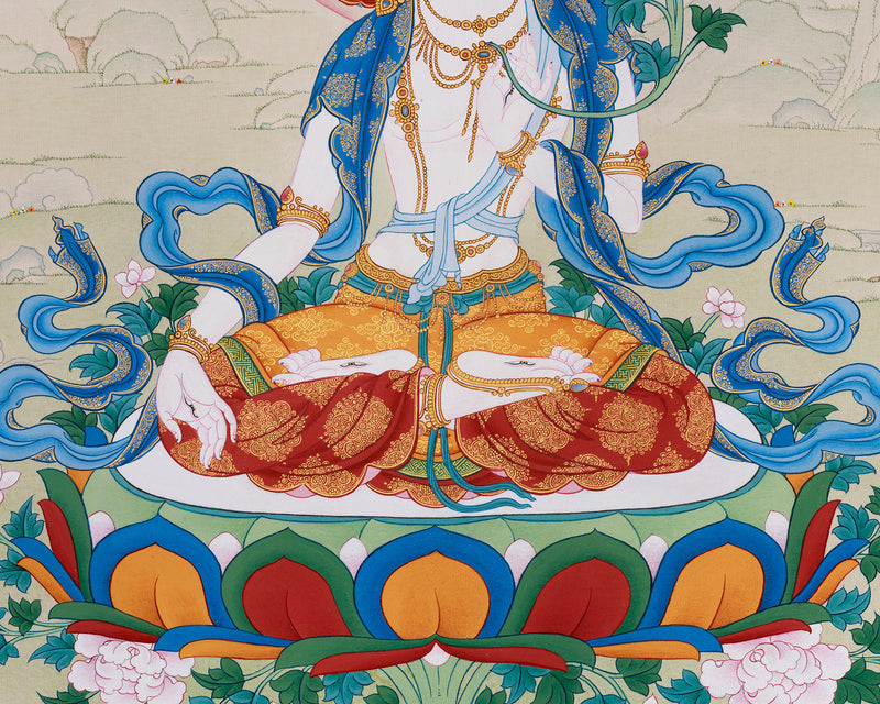 White Tara Thangka | The Healing Bodhisattva