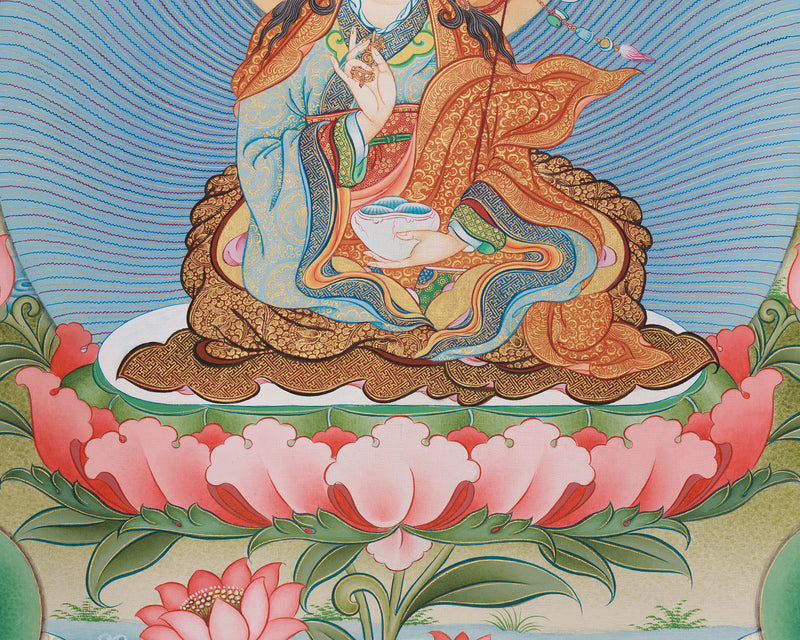 Guru Rinpoche, Padmasambhava Canvas Print | Lotus-Born Master | Buddhist Masters