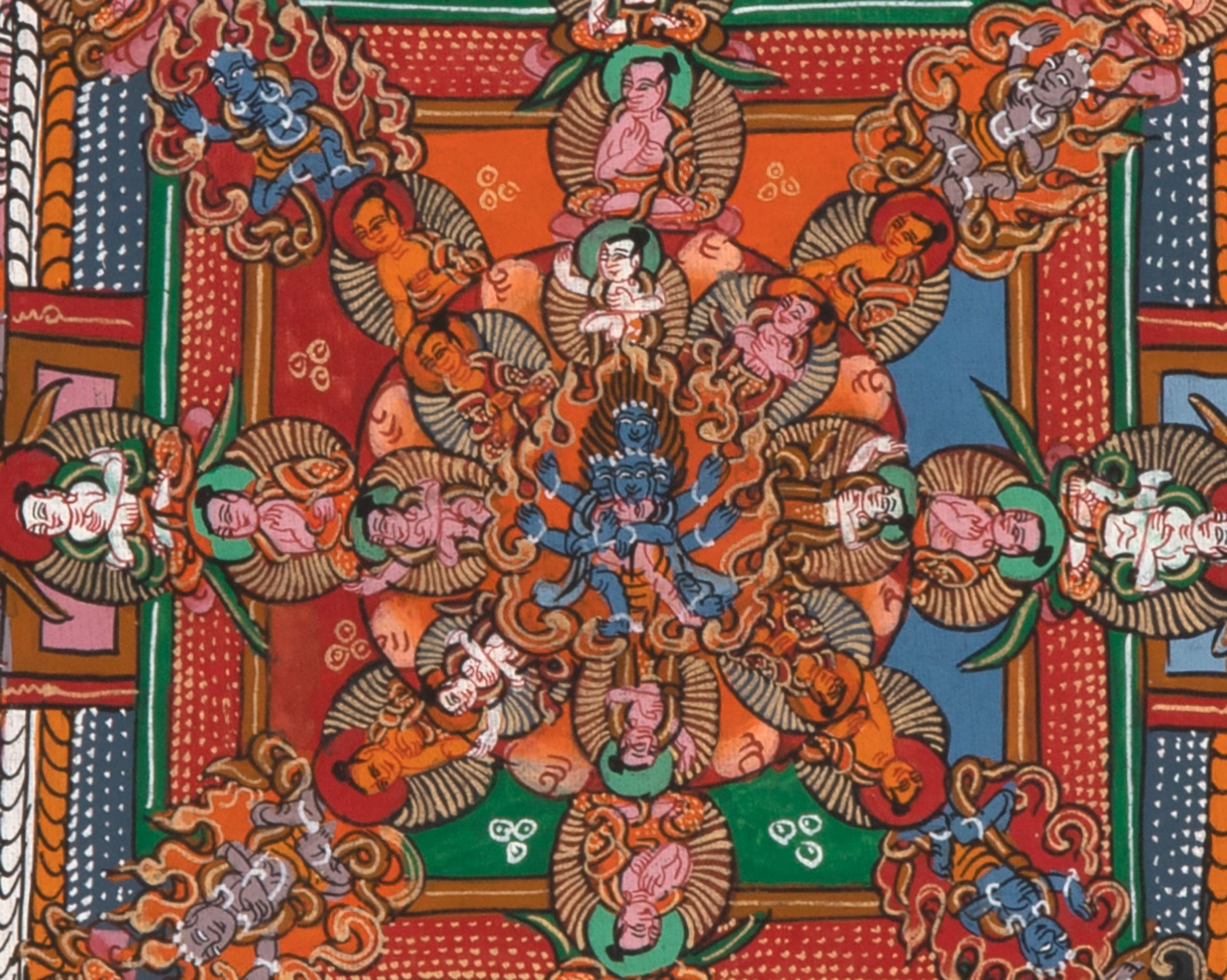 Heruka Mandala Thangka Painting | Symbol of Transformation and Enlightenment