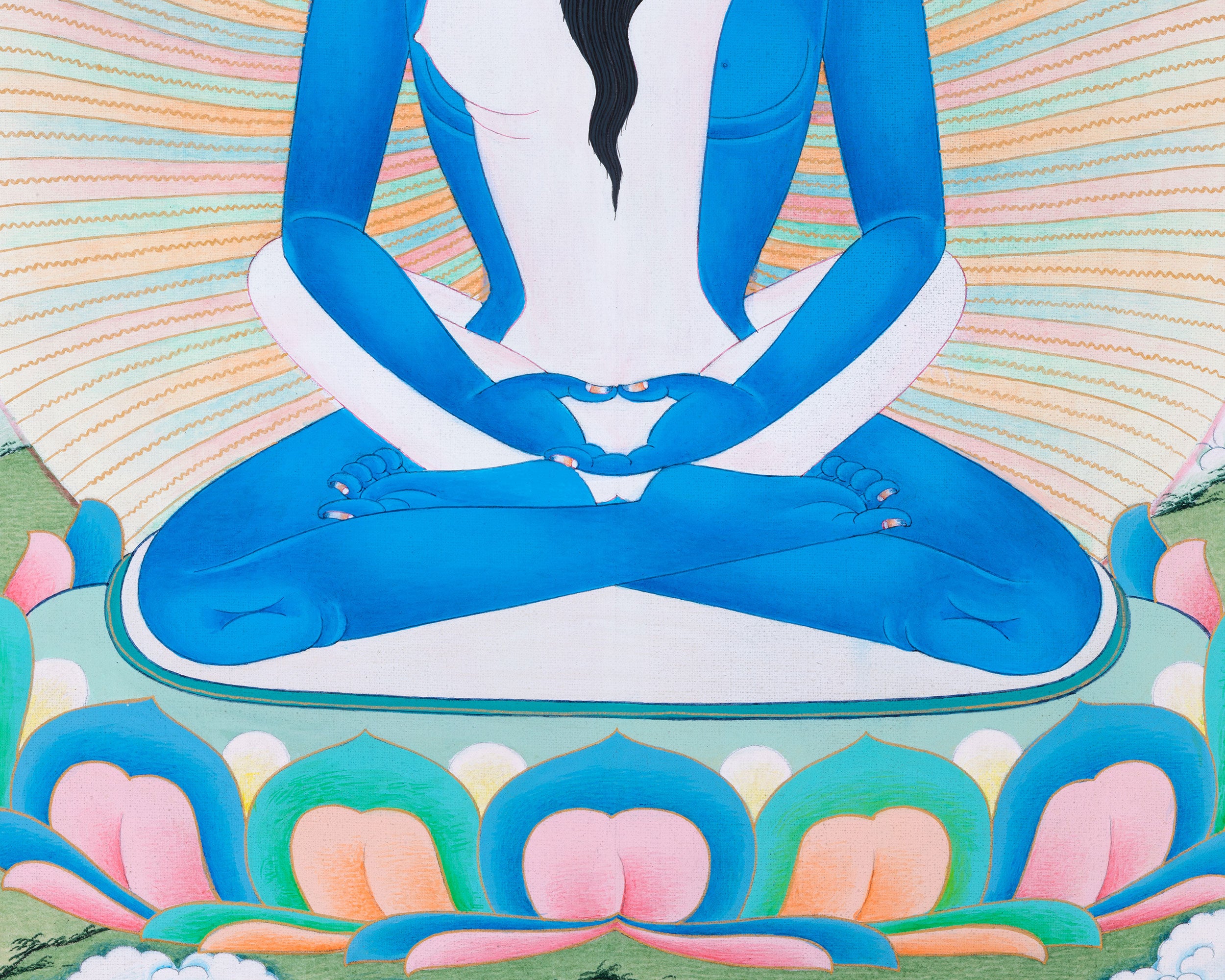 Samantabhadra Print with Consort Samantabhadri | Giclee Art of Wisdom & Compassion