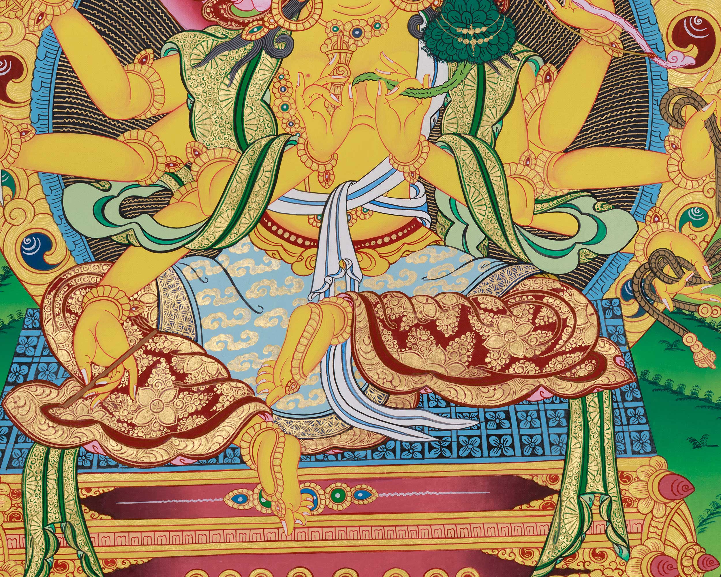 Traditional Thangka of Marichi | Embodiment of Wisdom