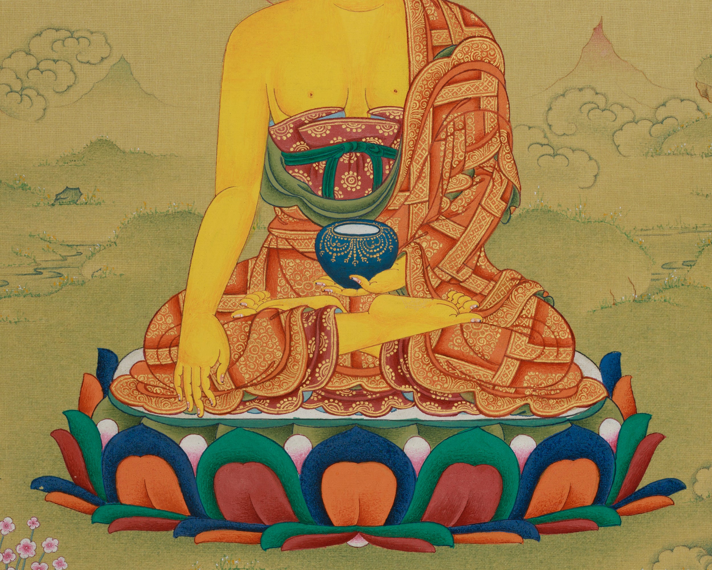 Shakyamuni Buddha Wall Art for Meditation | Buddhist Art for Peace and Enlightenment