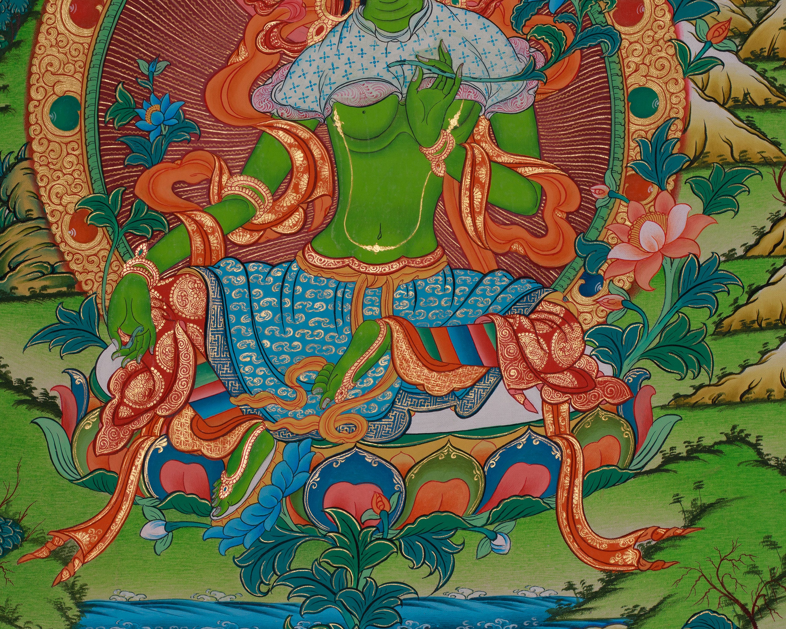 Tibetan Buddha Green Tara | Female Bodhisattva of Protection