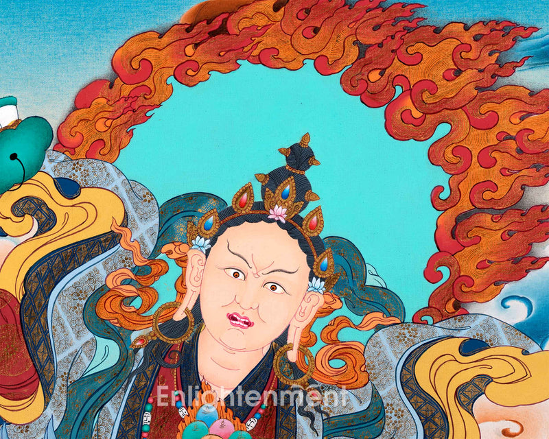 Achi Tsogyal Thangka | Blessing of Achi Chokyi Drolma | Religious Wall Hanging