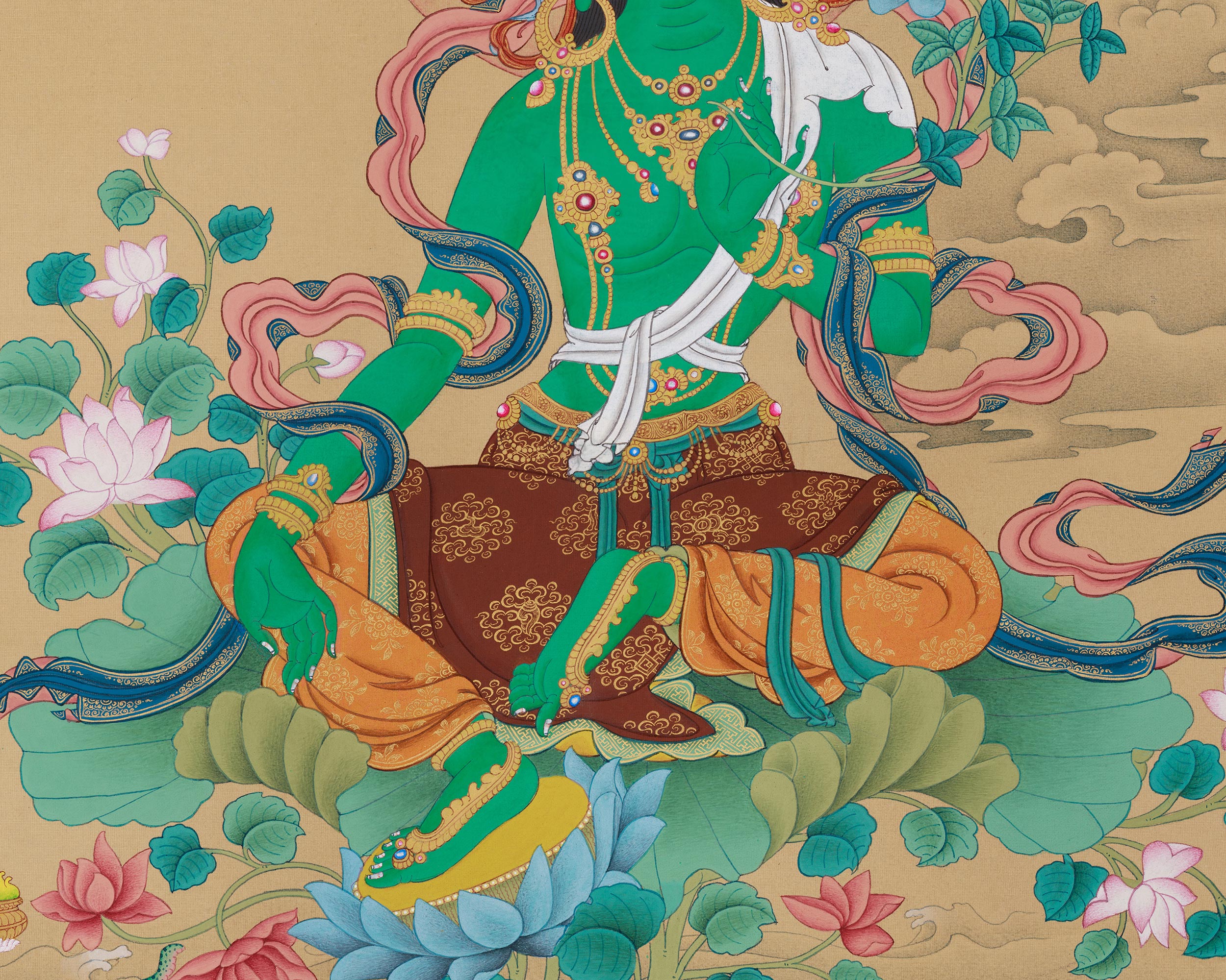 Mother Green Tara Artwork | The Divine Goddess of Mercy and Swift Protection
