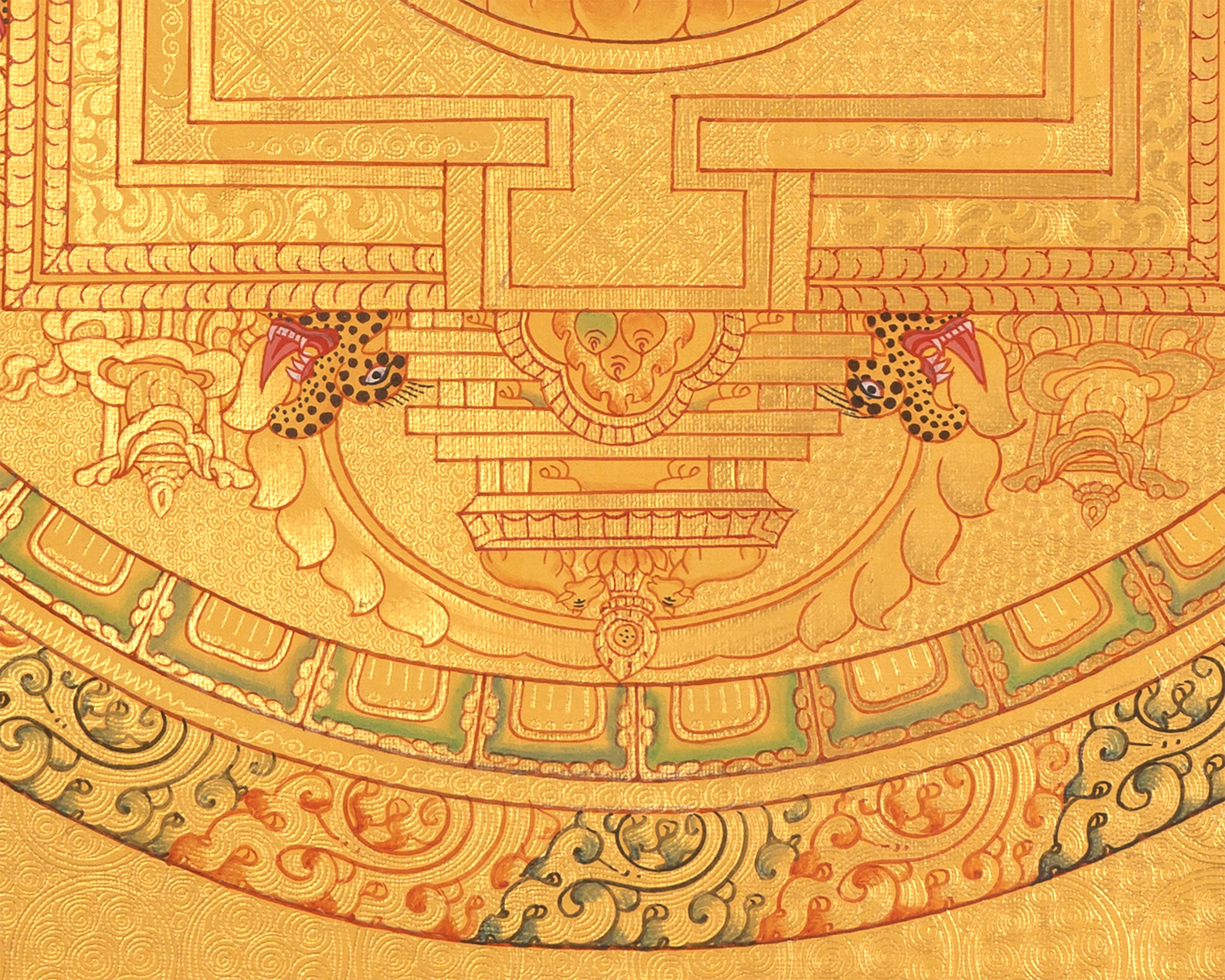 Samanthabhadra Buddha Shakti Mandala | Hand-Painted Tibetan Thangka