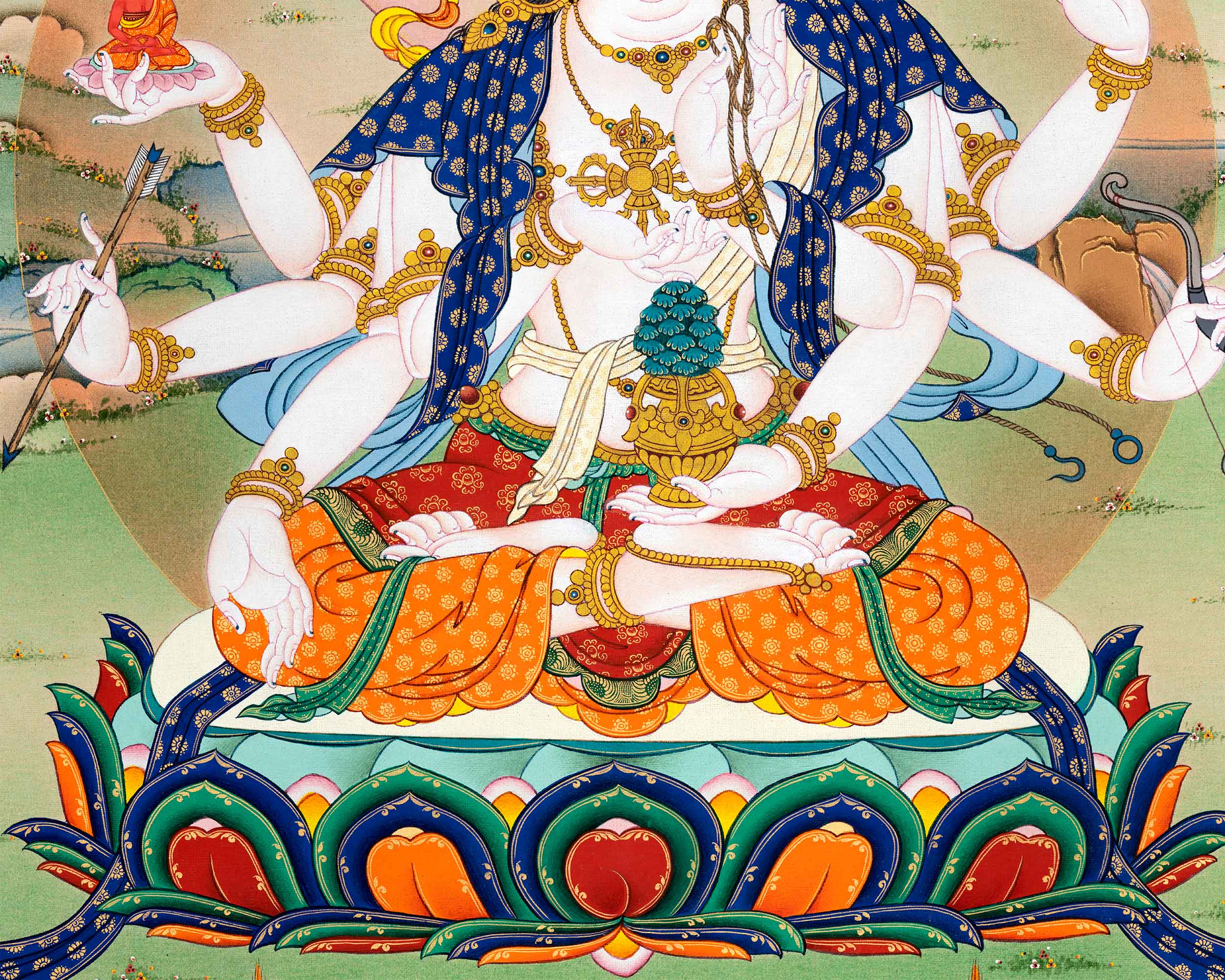 Namgyalma Thangka Print | The Goddess of Longevity | High-Quality Giclee Print